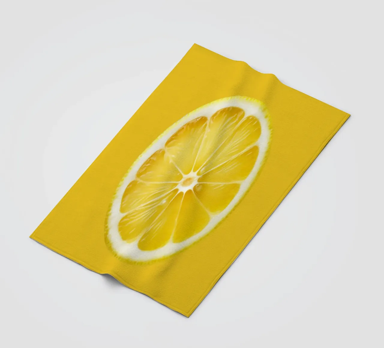 Fetta di limone fresco - Accento succoso di agrumi coperta in pile da Stilrausch