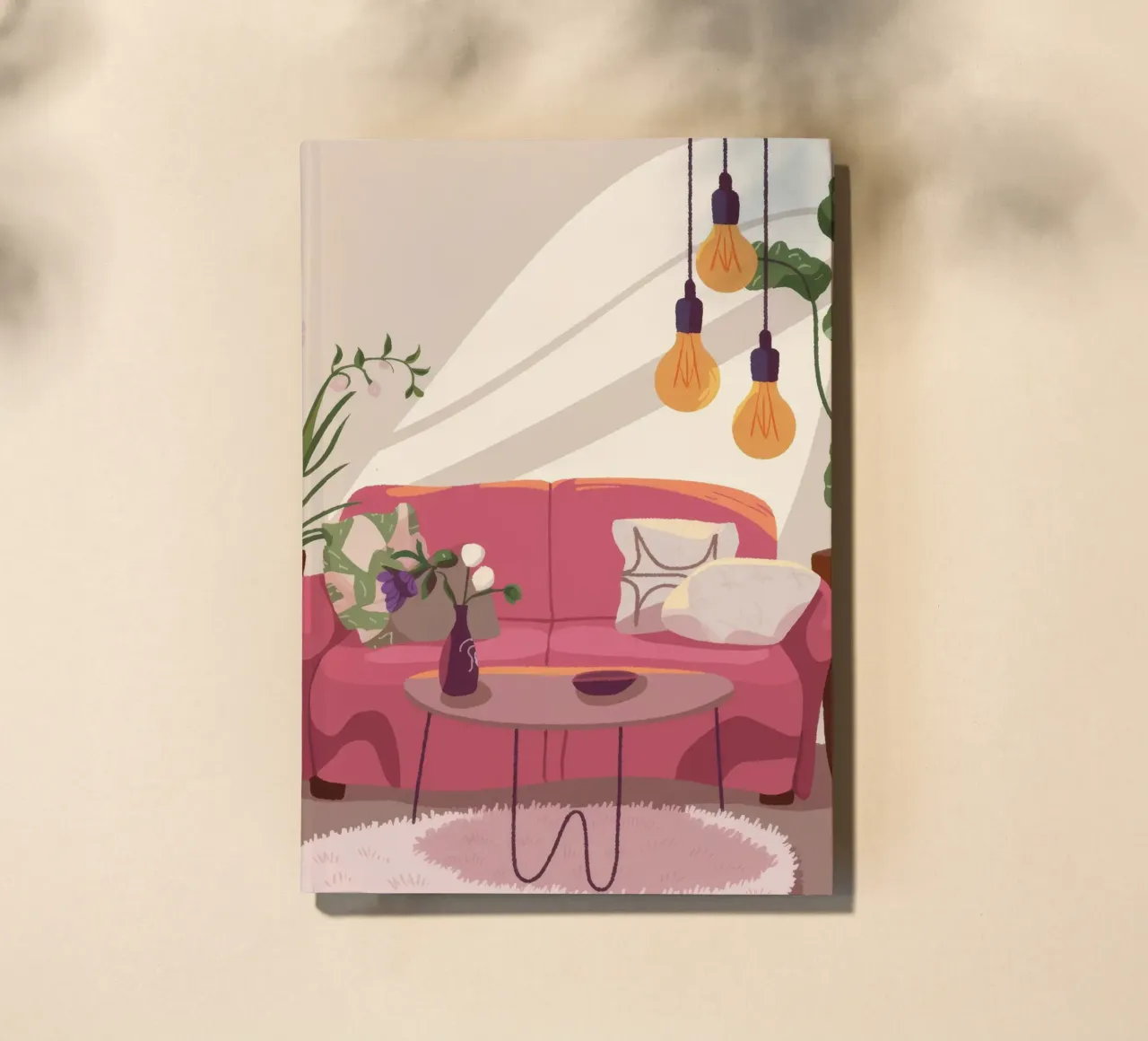 Cozy Living Room notebook by Fine Sanctuary