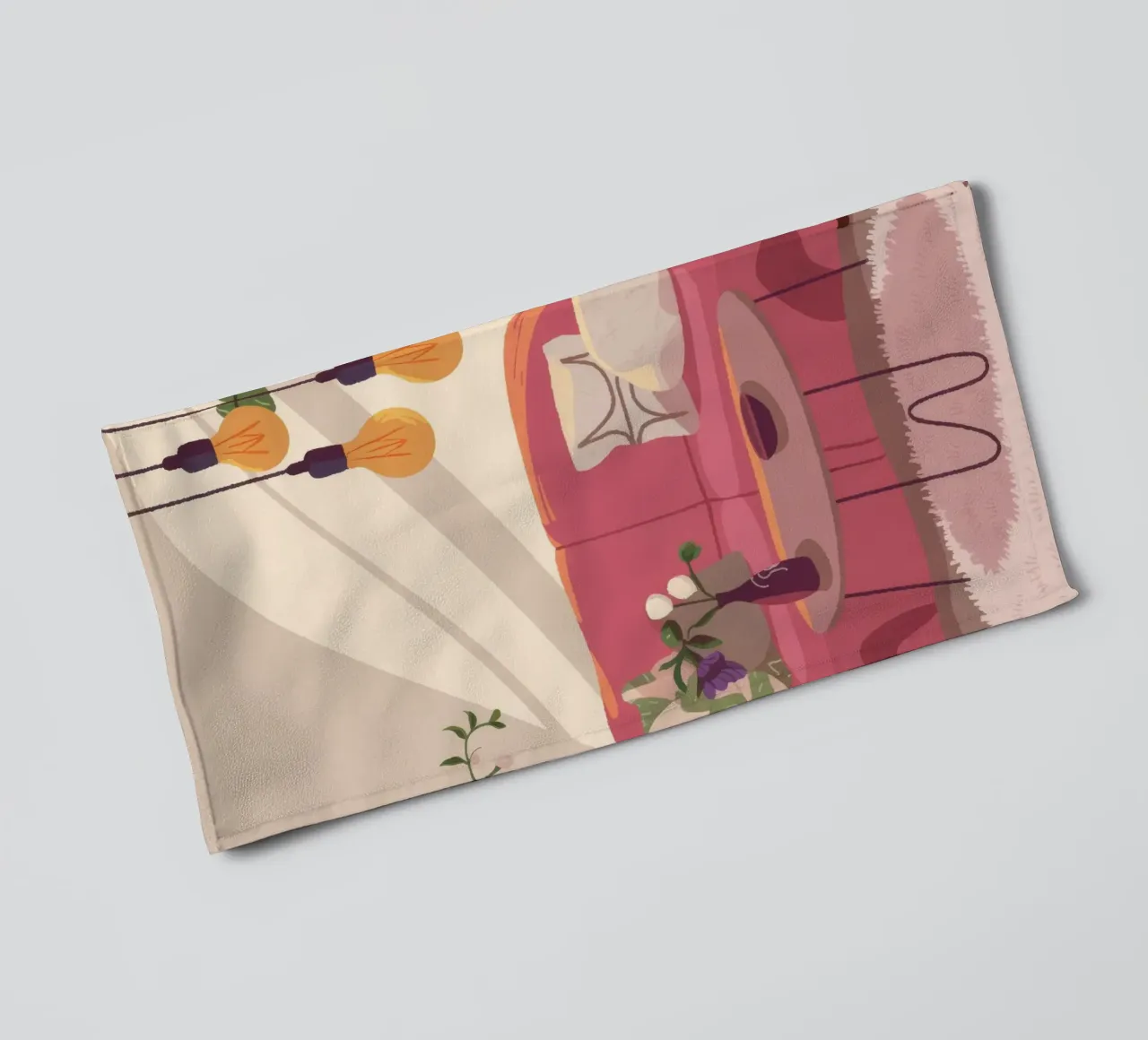 Gezellige woonkamer badhanddoek van Fine Sanctuary
