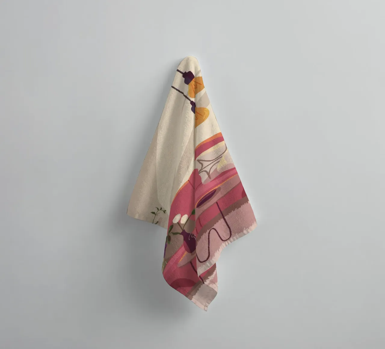 Gezellige woonkamer badhanddoek van Fine Sanctuary