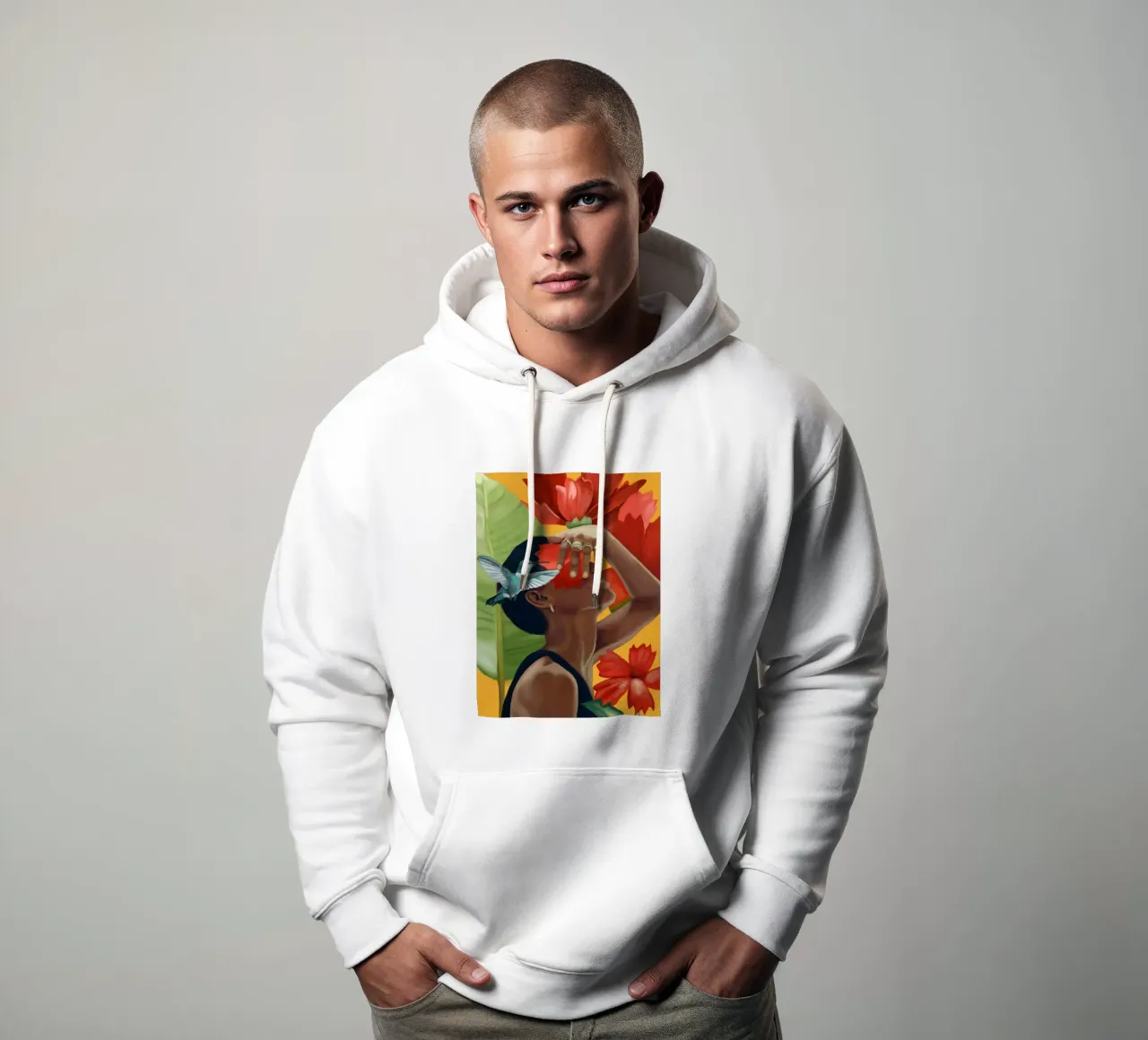 Blooming Joy felpa con cappuccio da Nadjaa