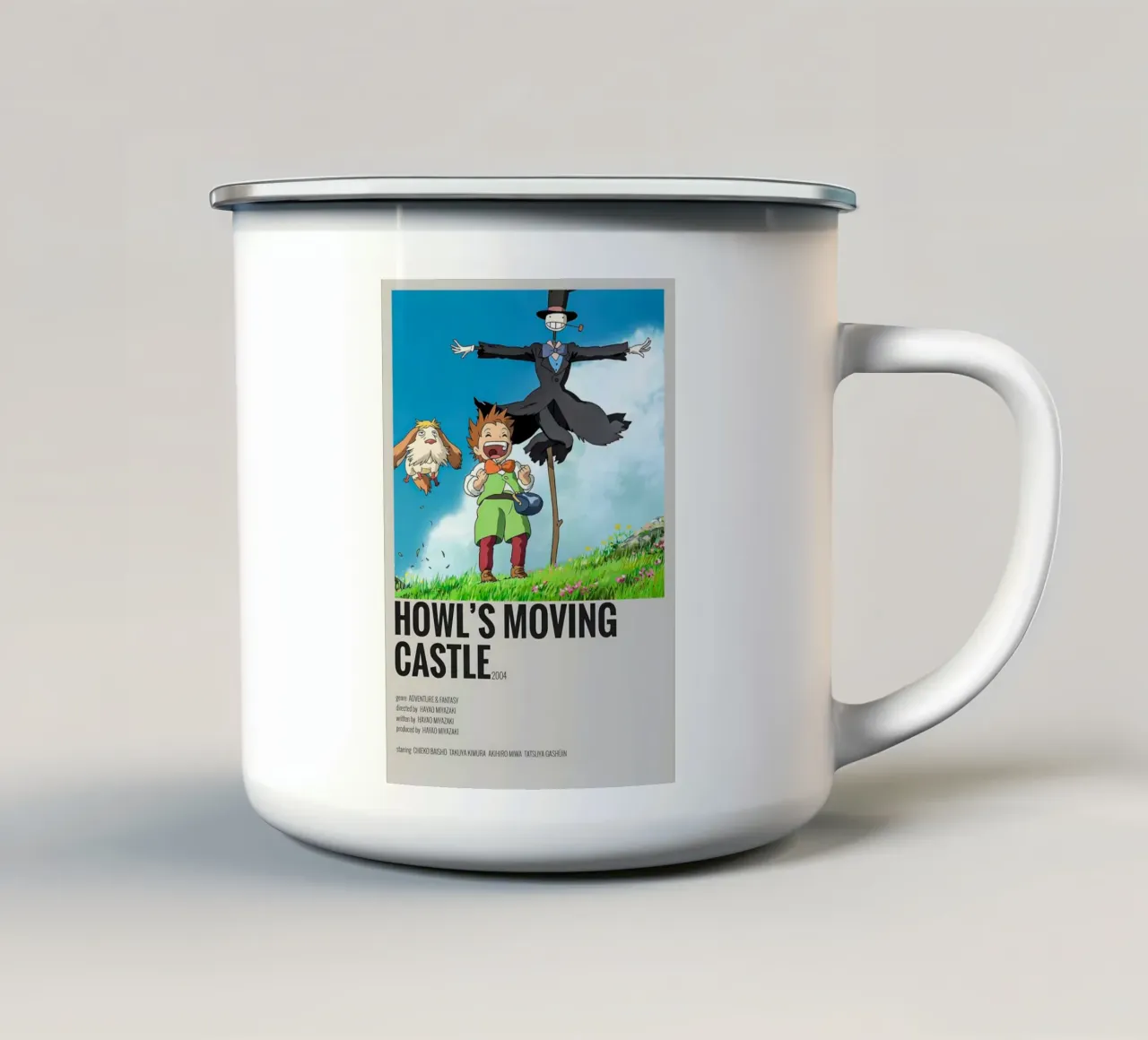 HOWL'S MOVING CASTLE  2004 tazza in smalto da Totoya