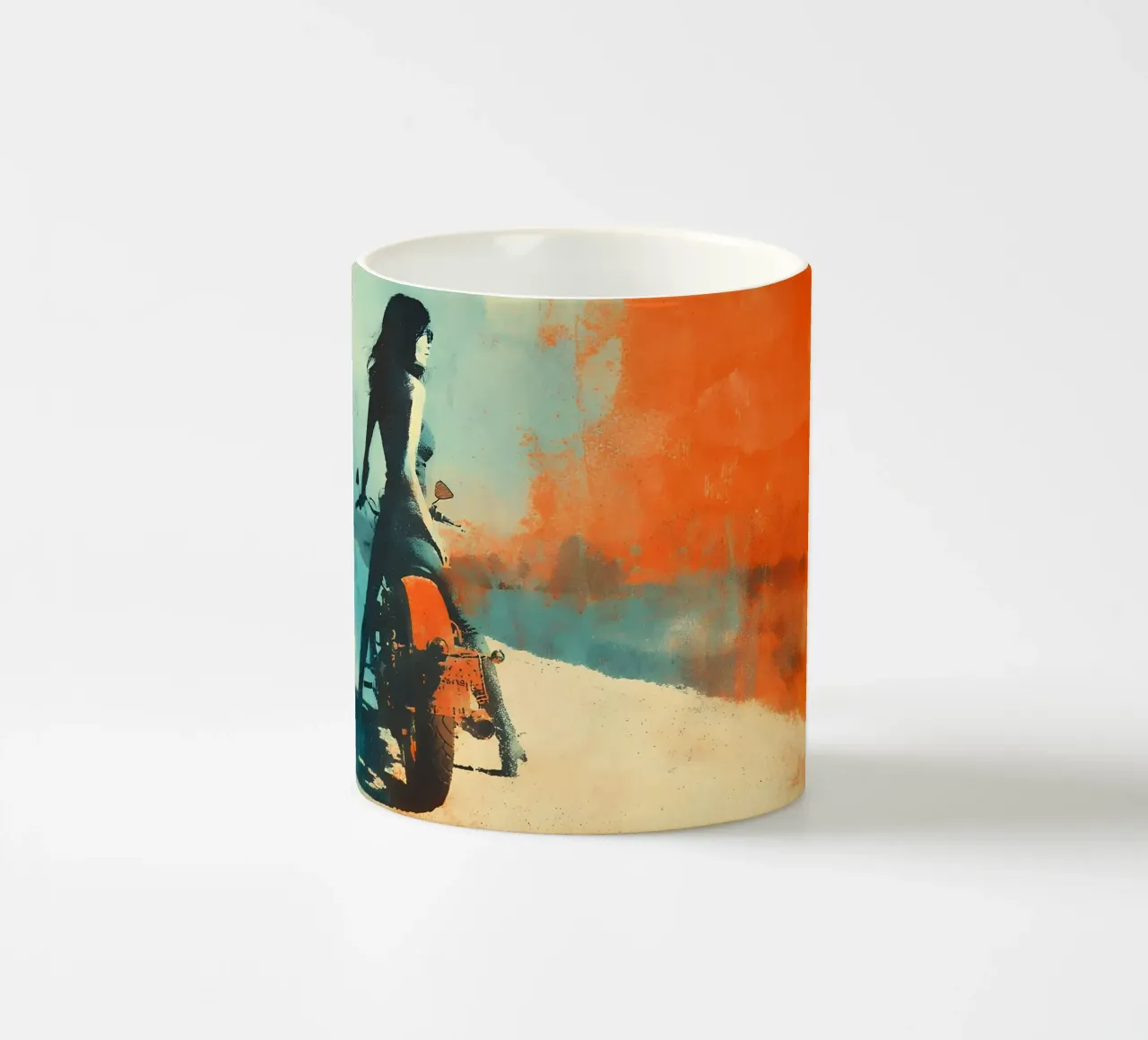 Harley girl ceramic mug by LaylaOzFun