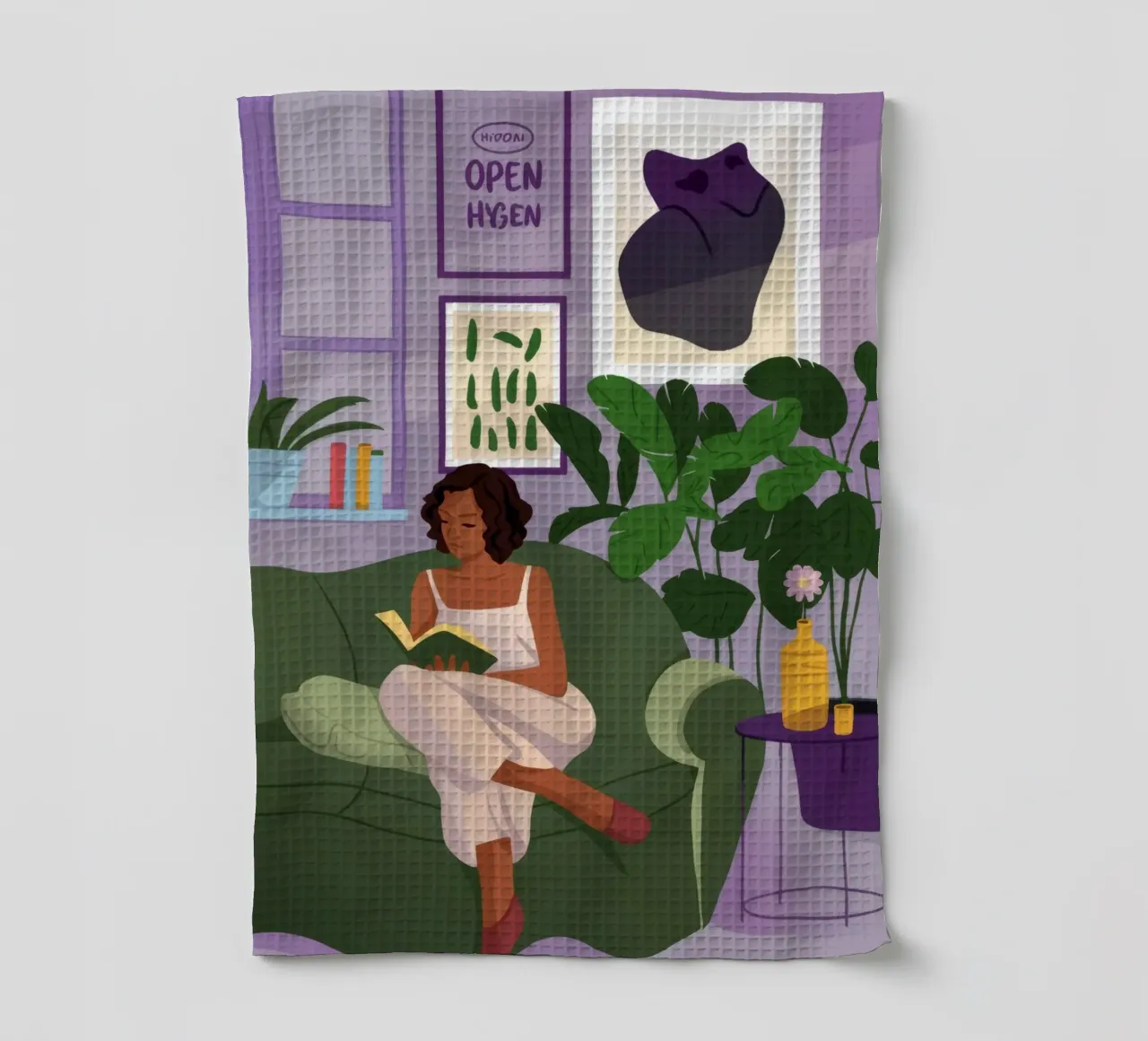 Espace de lecture relaxant torchon de Fine Sanctuary