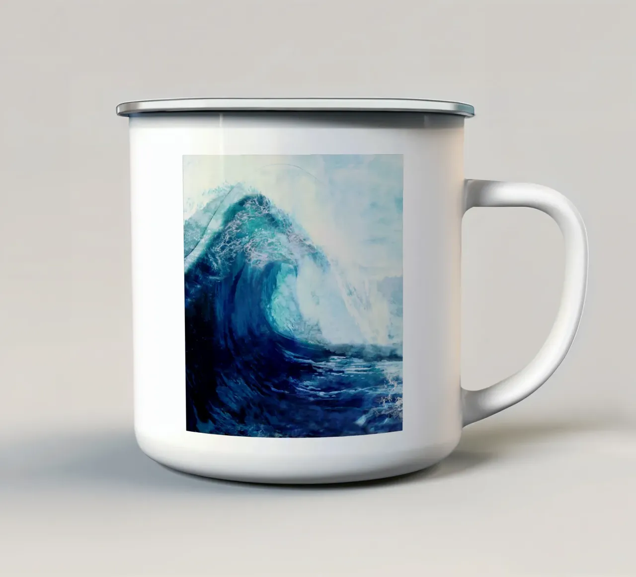 Waves II tazza in smalto da Nadjaa