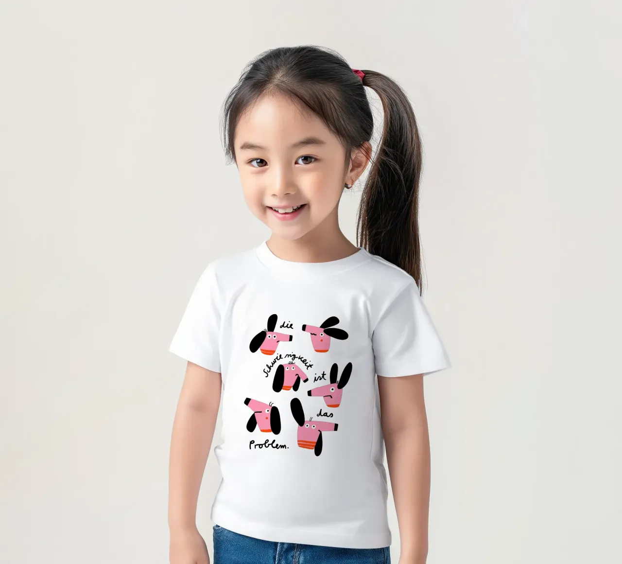 Cani - La difficoltà è il problema t-shirt bambini da aucontraire