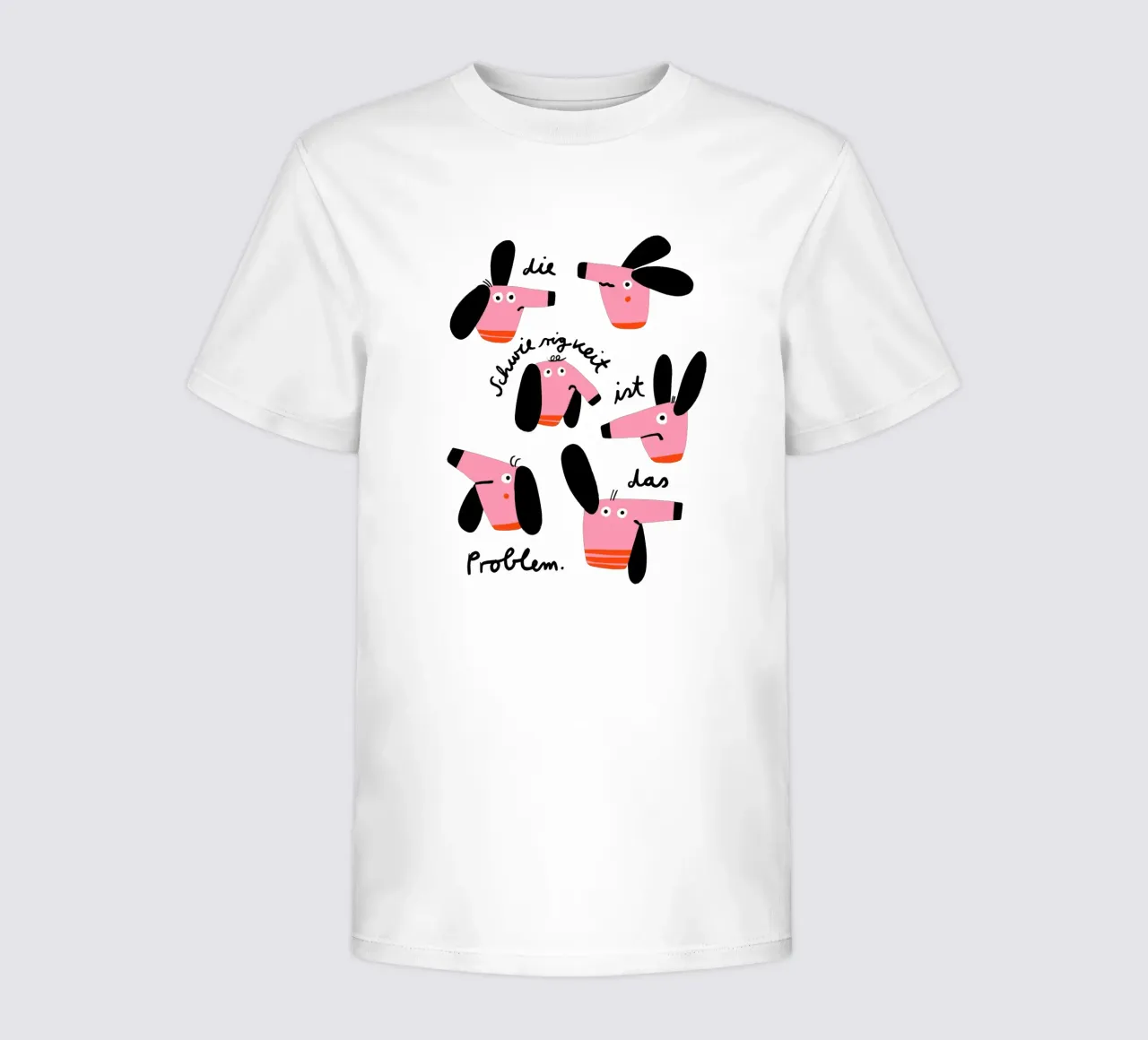 Cani - La difficoltà è il problema t-shirt bambini da aucontraire