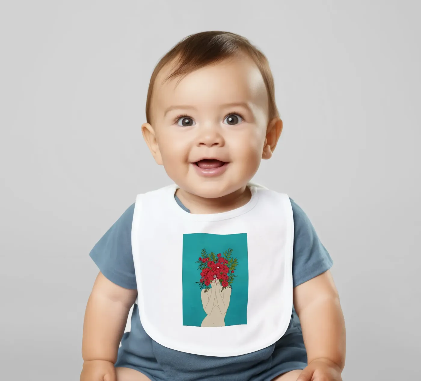 Blooming Red bavaglino da Nadjaa