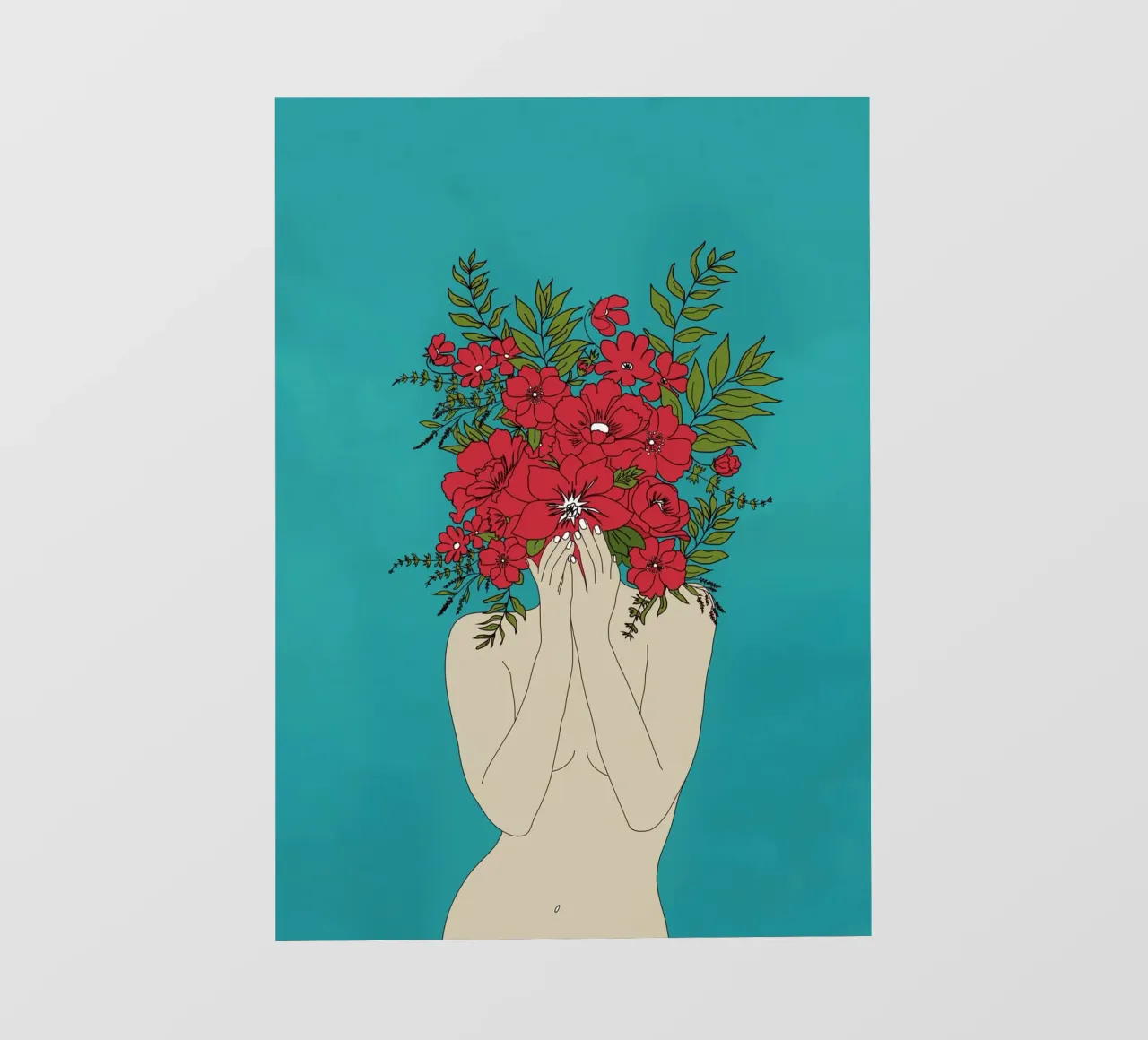 Blooming Red telo in pvc da Nadjaa