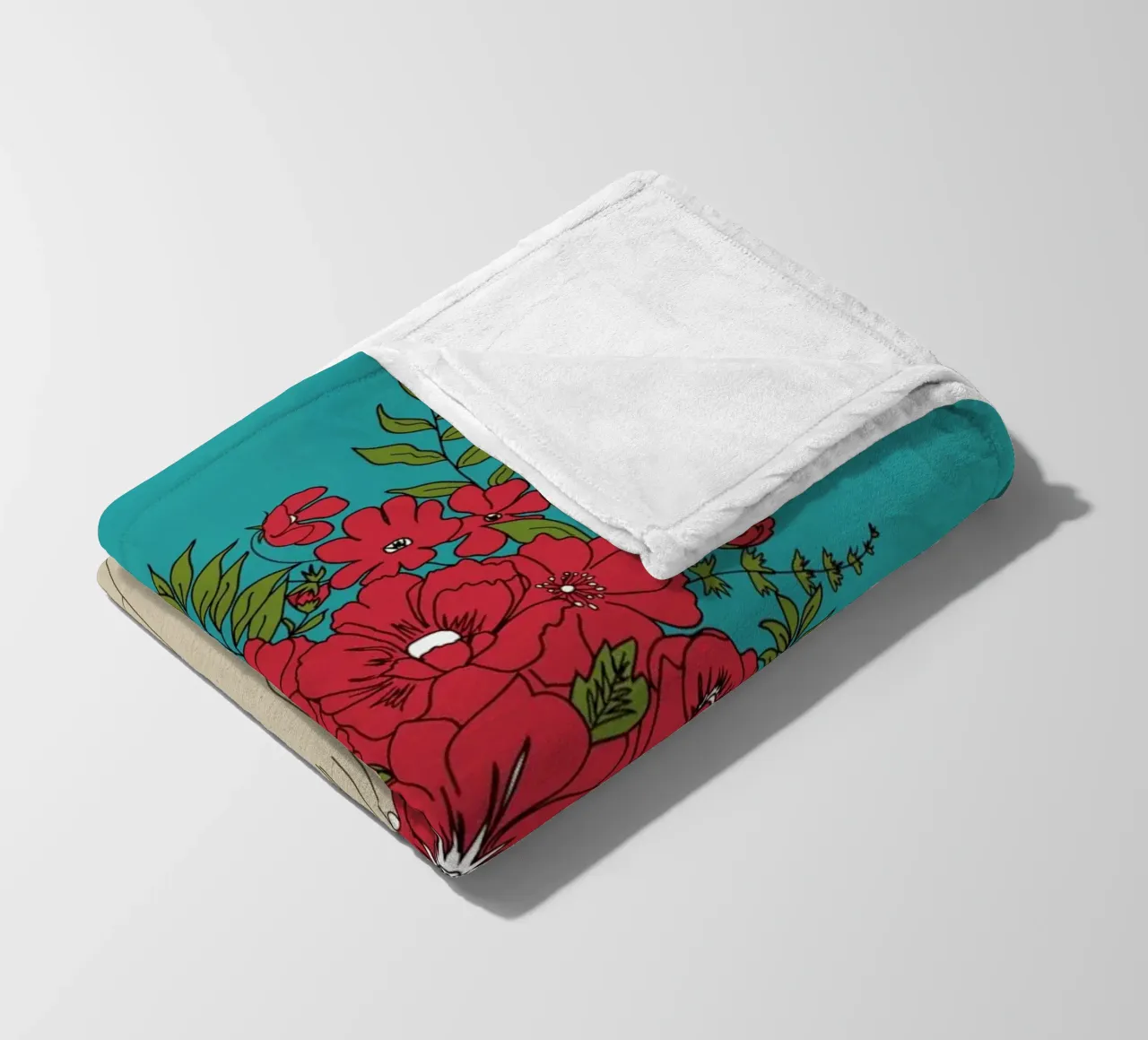 Blooming Red coperta in pile da Nadjaa