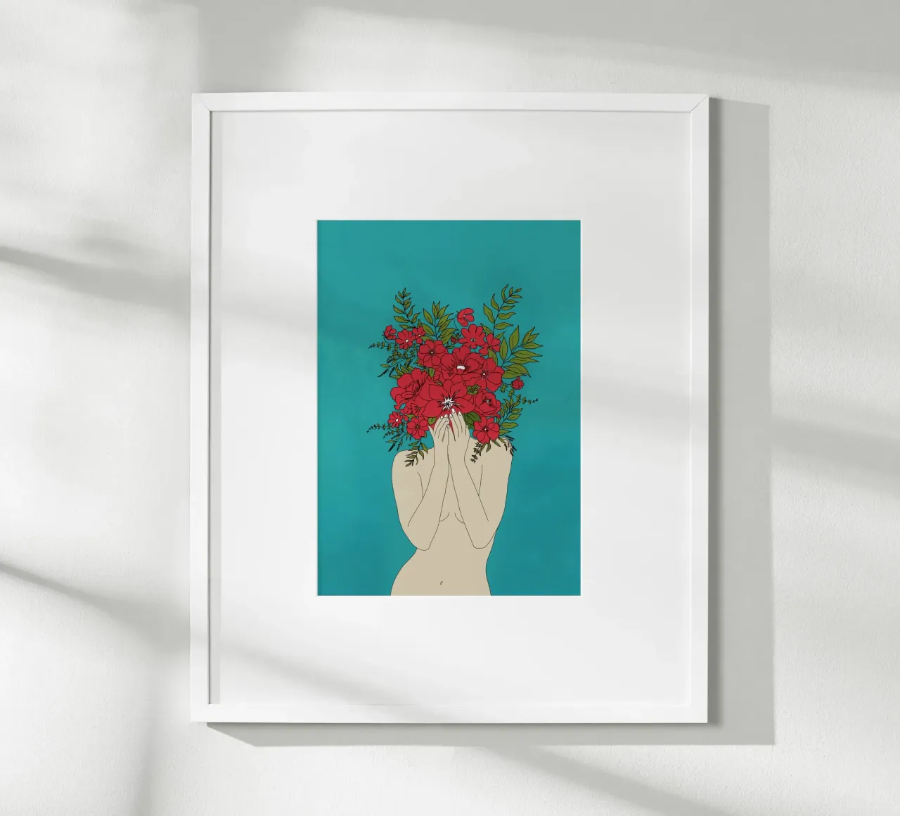 Blooming Red carta hahnemühle da Nadjaa