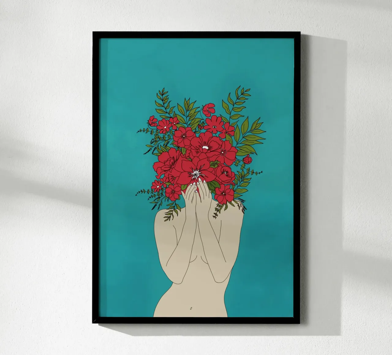 Blooming Red carta hahnemühle da Nadjaa
