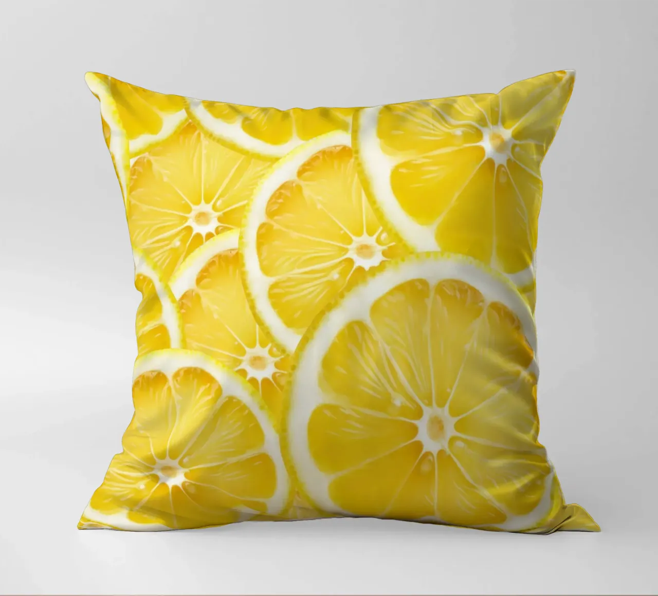 Motivo a fette di limone - Design fresco e agrumato cuscino da Stilrausch