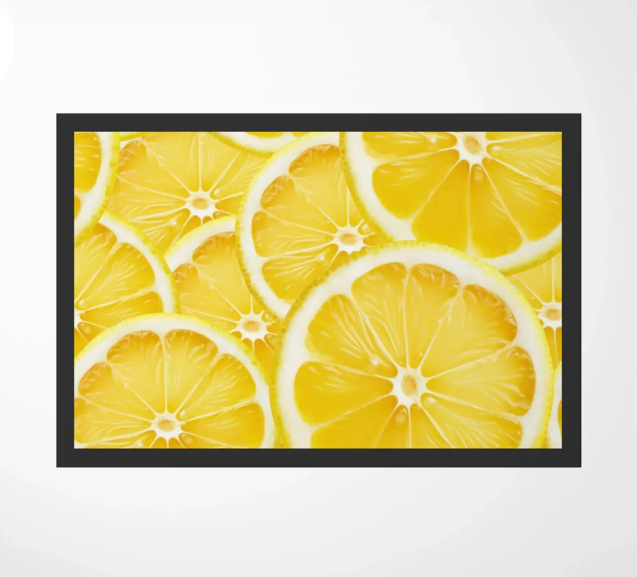 Motivo a fette di limone - Design fresco e agrumato zerbino da Stilrausch