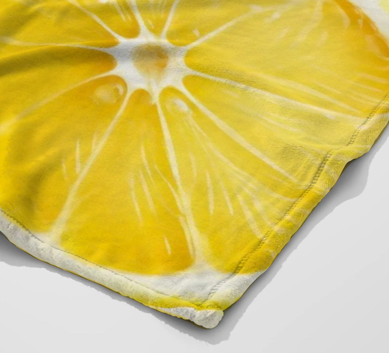 Motivo a fette di limone - Design fresco e agrumato coperta in pile da Stilrausch