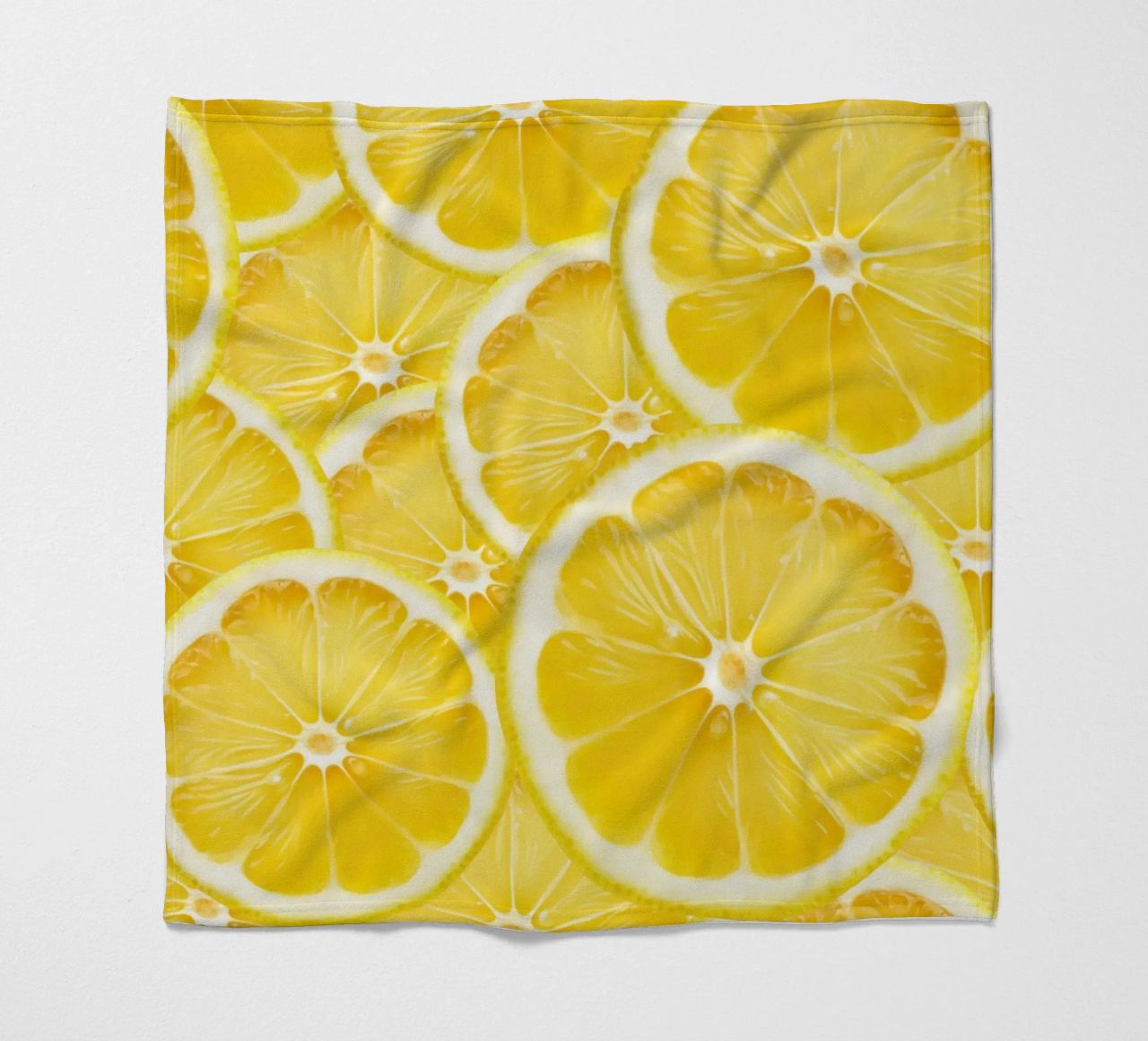 Motivo a fette di limone - Design fresco e agrumato coperta in pile da Stilrausch