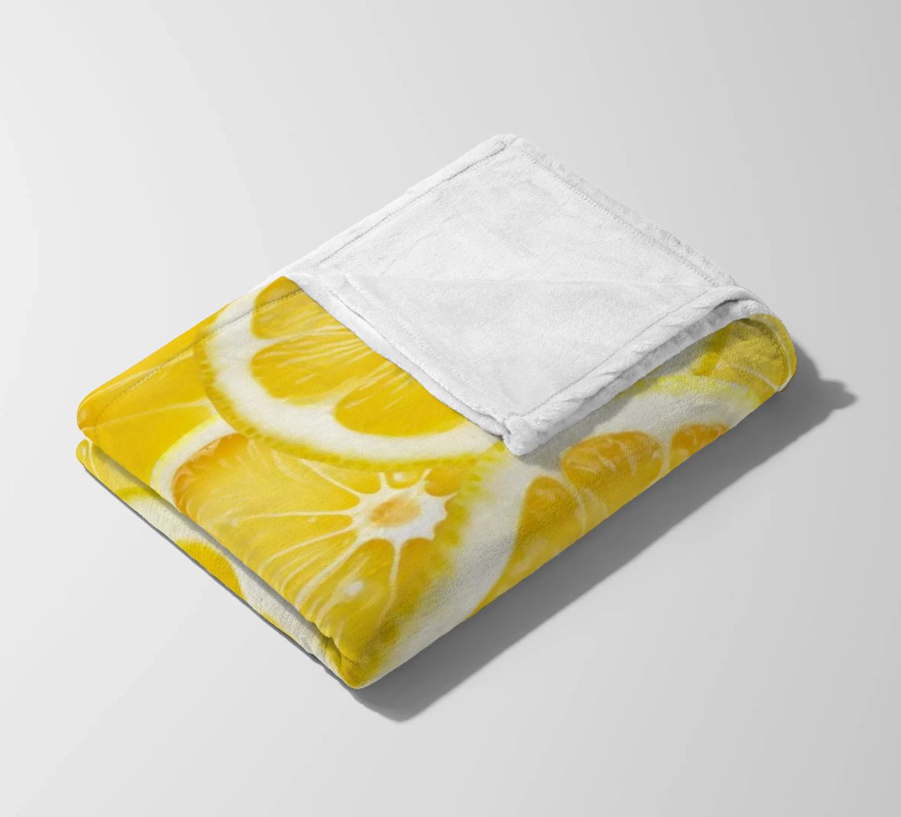 Motivo a fette di limone - Design fresco e agrumato coperta in pile da Stilrausch