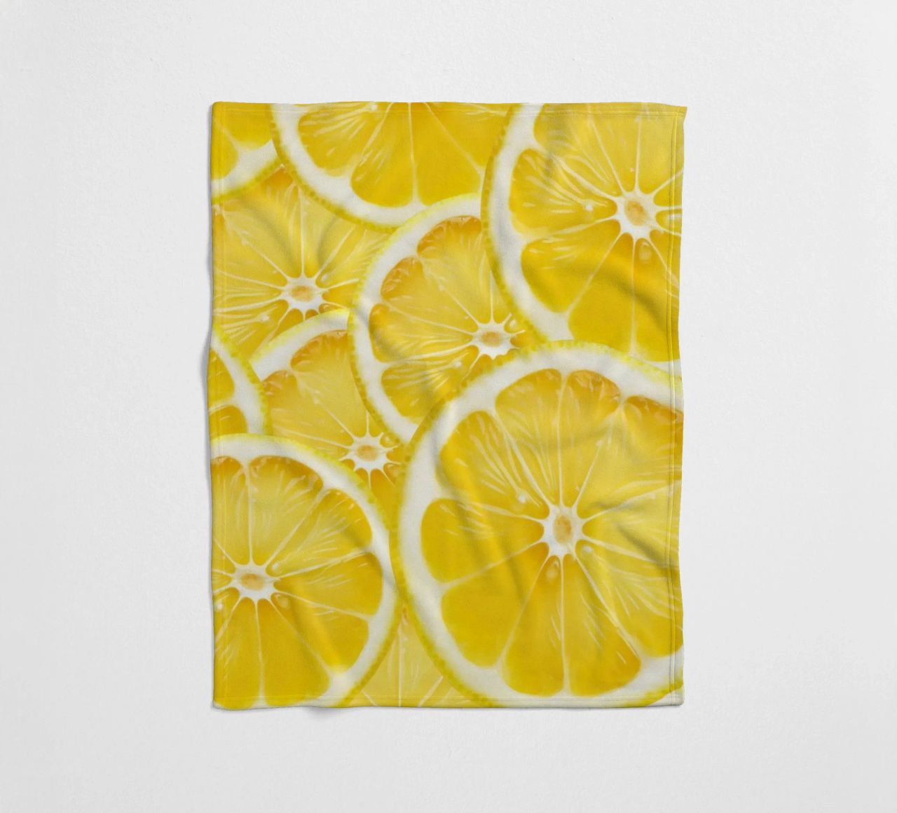 Motivo a fette di limone - Design fresco e agrumato coperta in pile da Stilrausch