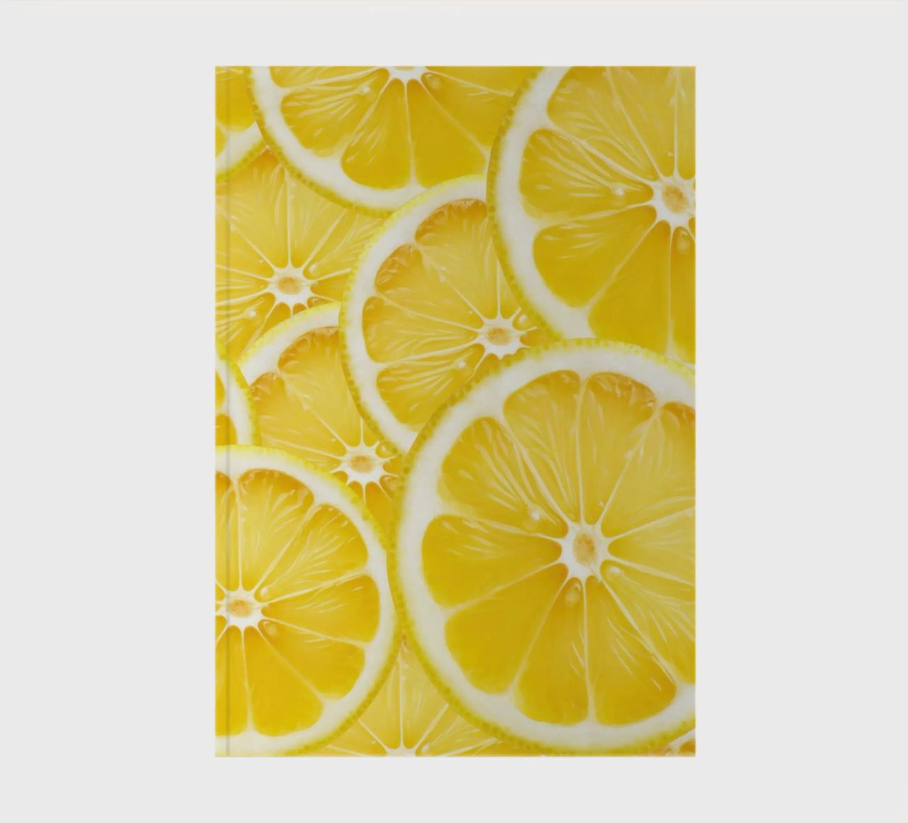 Lemon Slices Pattern – Fresh, Citrus Design notebook by Stilrausch