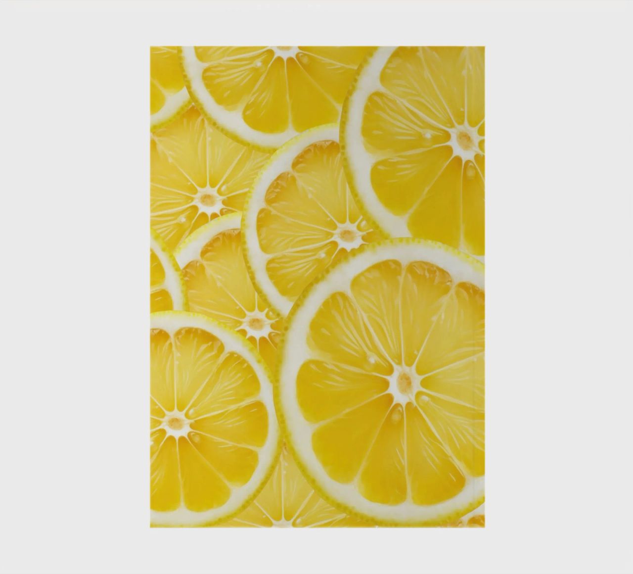 Lemon Slices Pattern – Fresh, Citrus Design notebook by Stilrausch