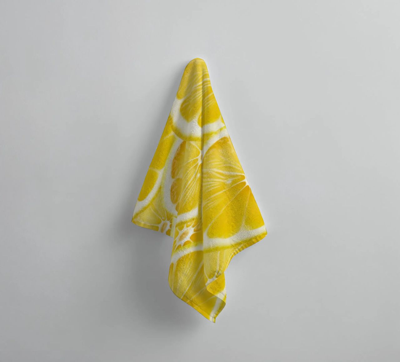 Lemon Slices Pattern – Fresh, Citrus Design towel by Stilrausch