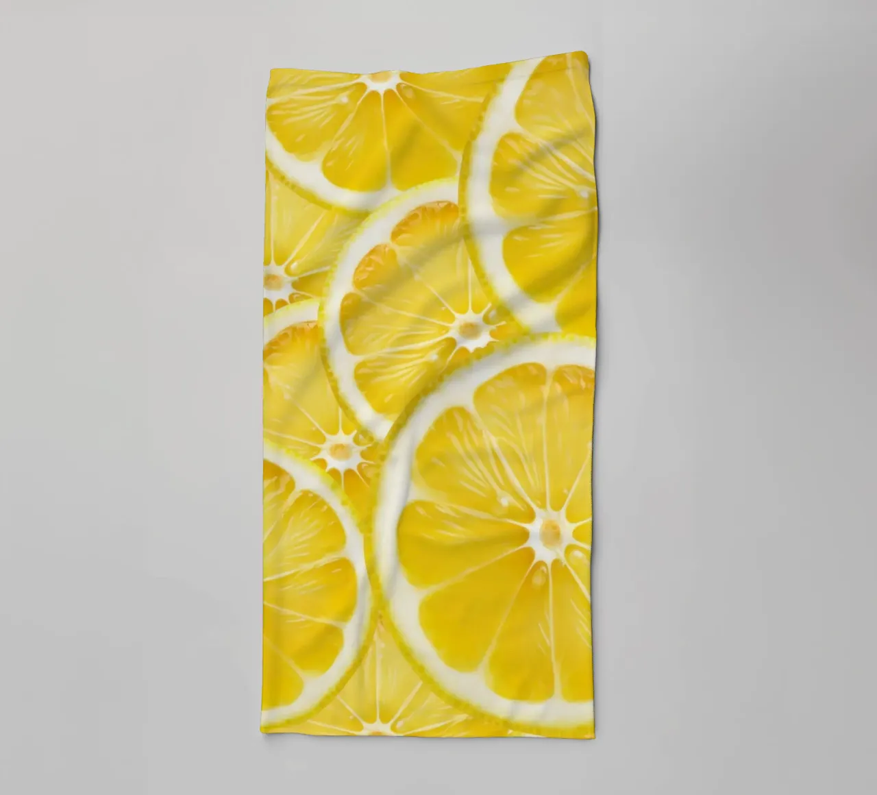 Motivo a fette di limone - Design fresco e agrumato asciugamano da bagno da Stilrausch