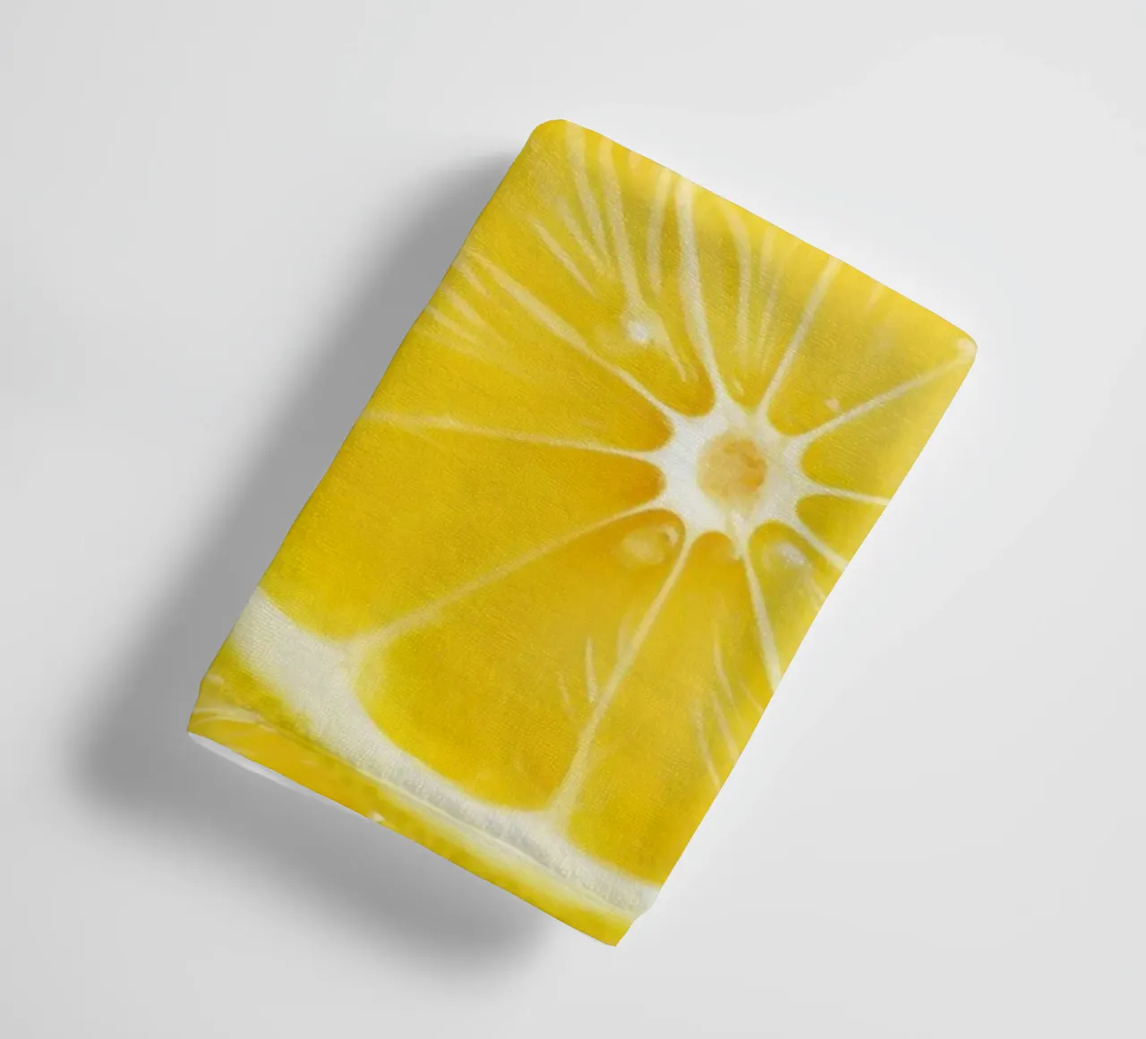 Motif de tranches de citron - Design frais, agrumes serviette de bain de Stilrausch
