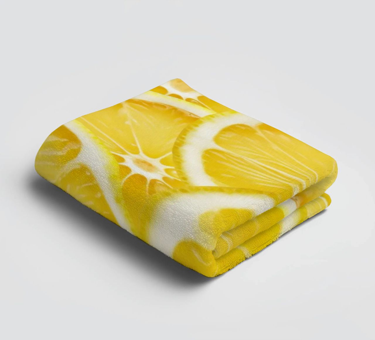 Lemon Slices Pattern – Fresh, Citrus Design towel by Stilrausch