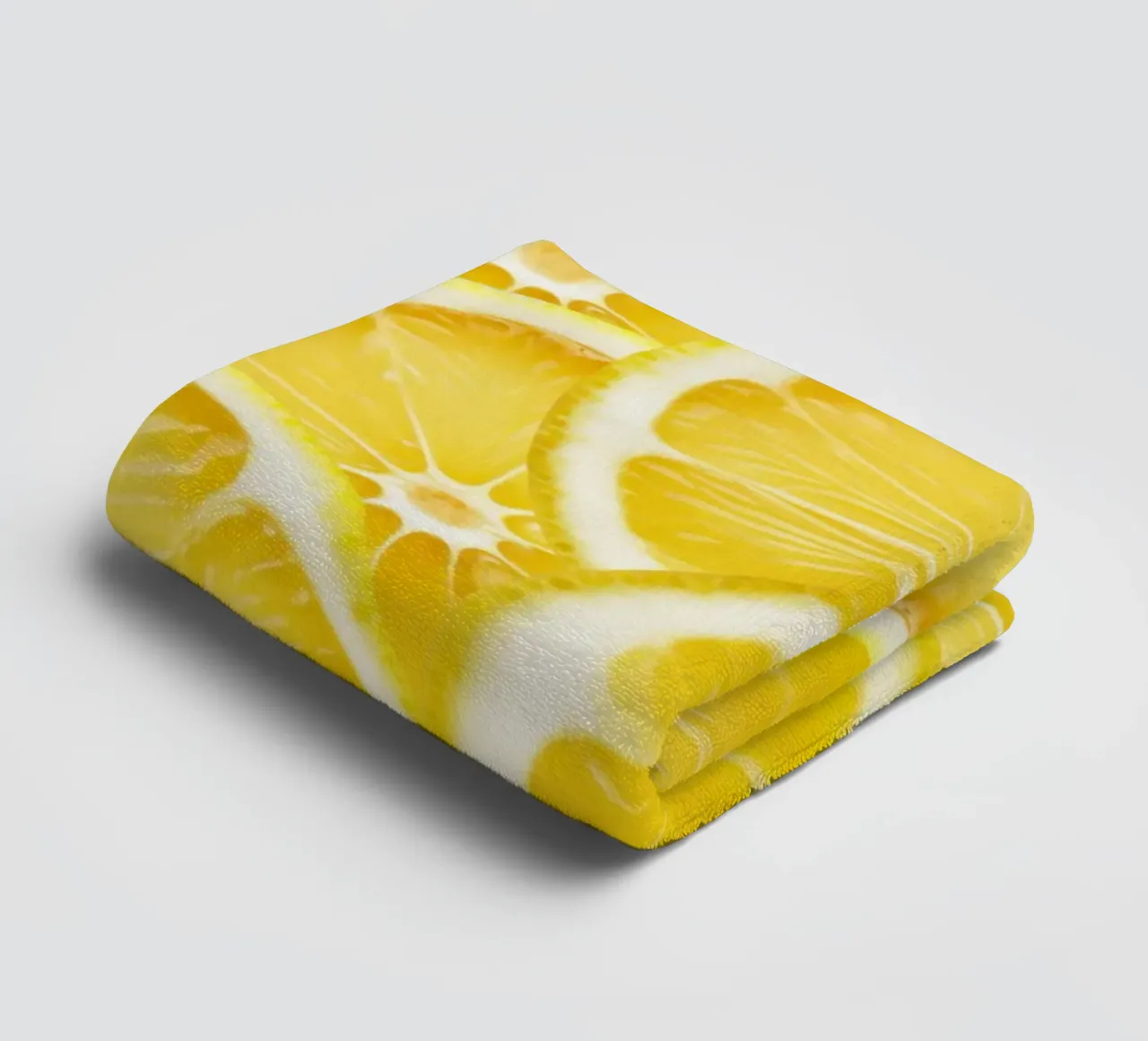 Motivo a fette di limone - Design fresco e agrumato asciugamano da bagno da Stilrausch