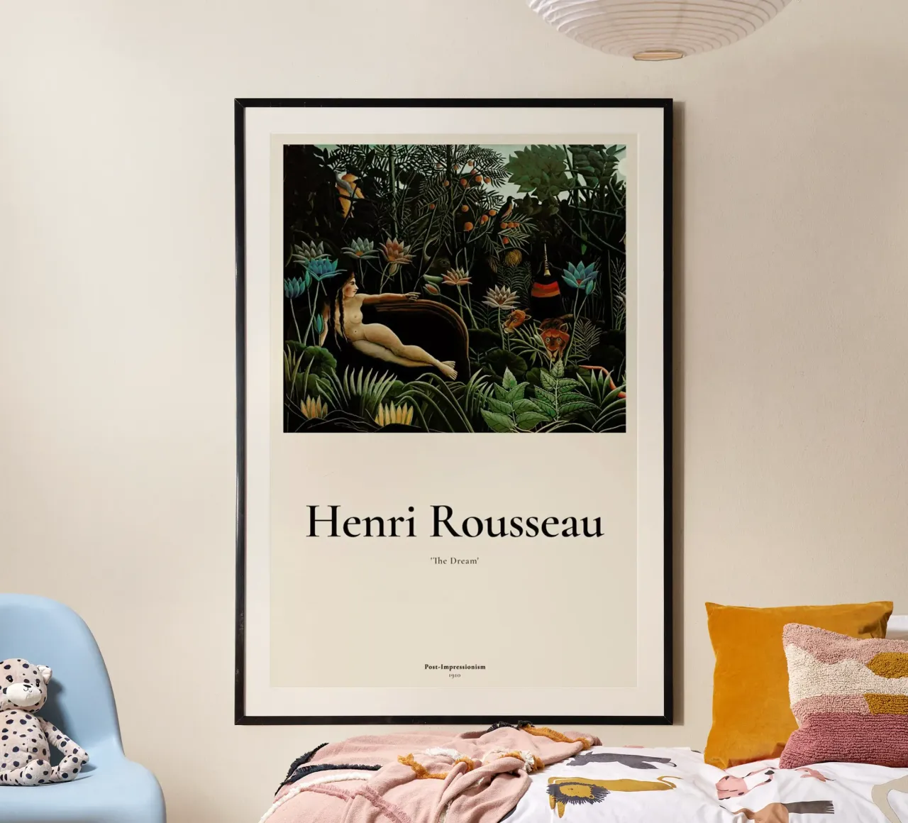 Rousseau - The Dream poster con telaio in legno da ARTOTHEK