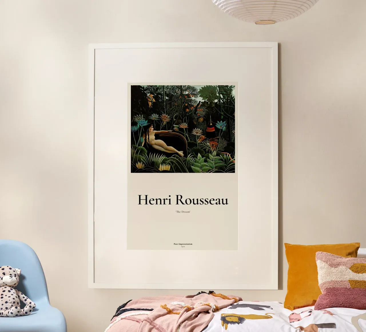 Rousseau - The Dream poster con telaio in legno da ARTOTHEK