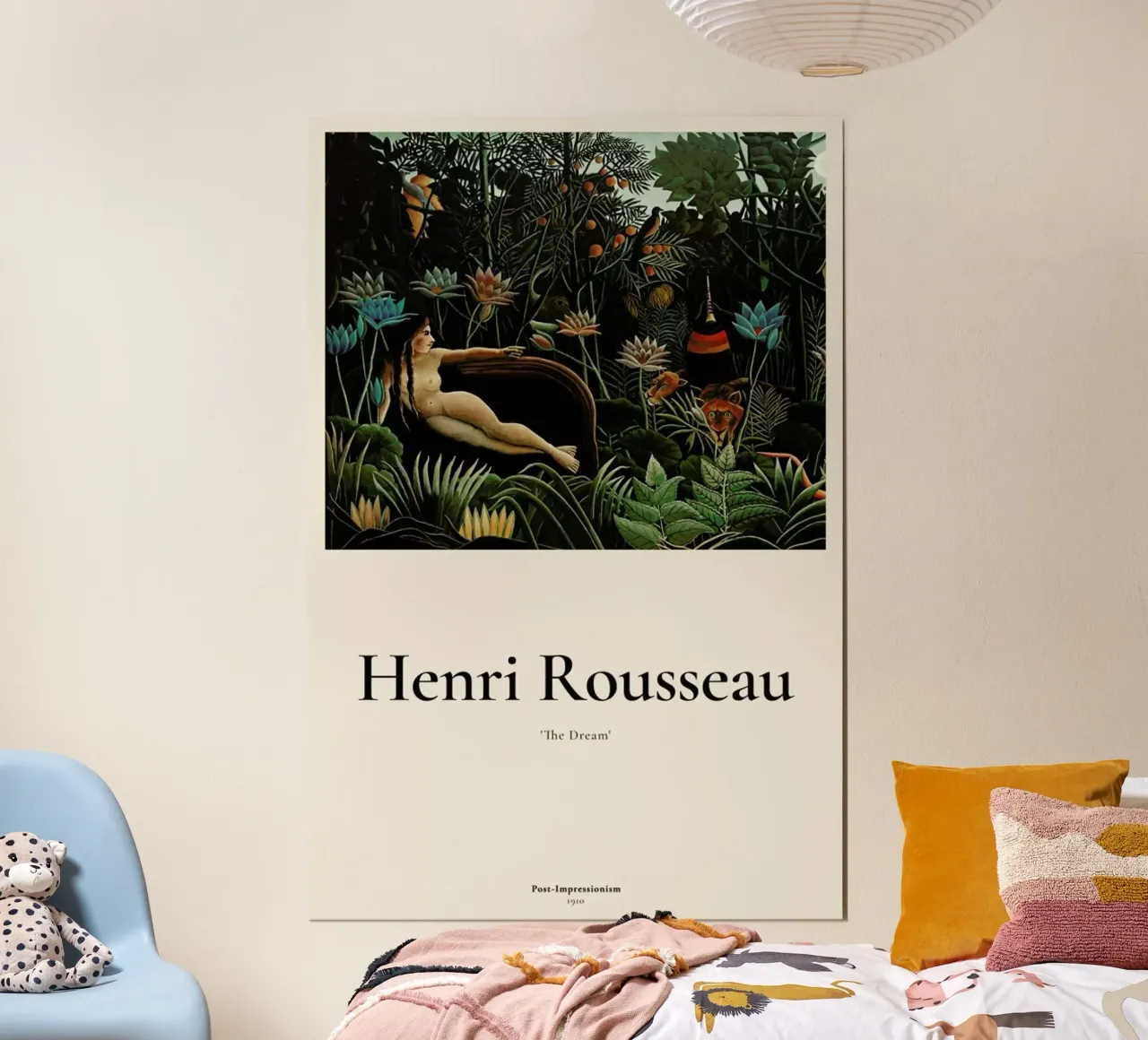 Rousseau - The Dream poster con telaio in legno da ARTOTHEK