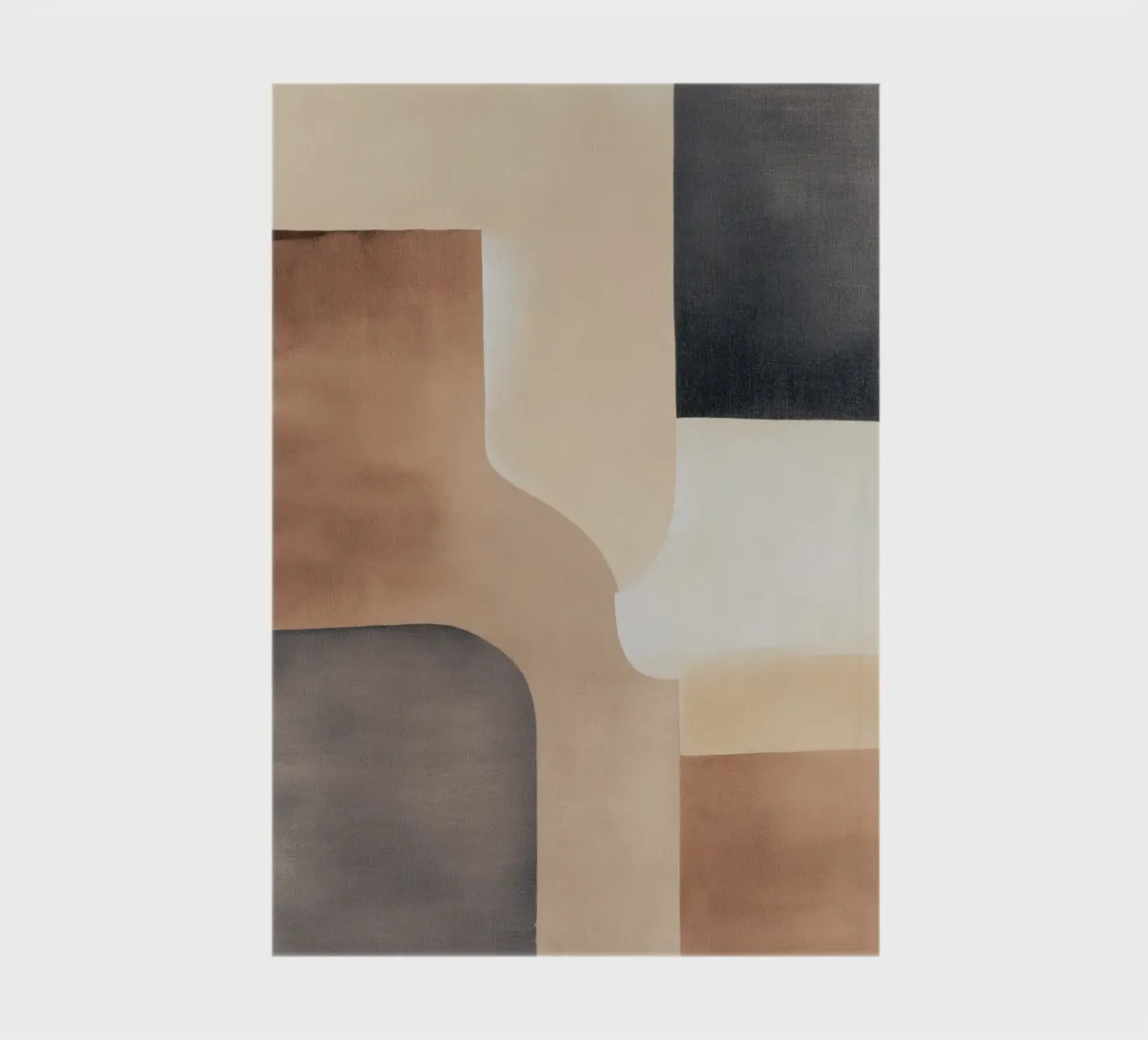 Abstract Geometric Earth Tones notebook by Melloi Art Print