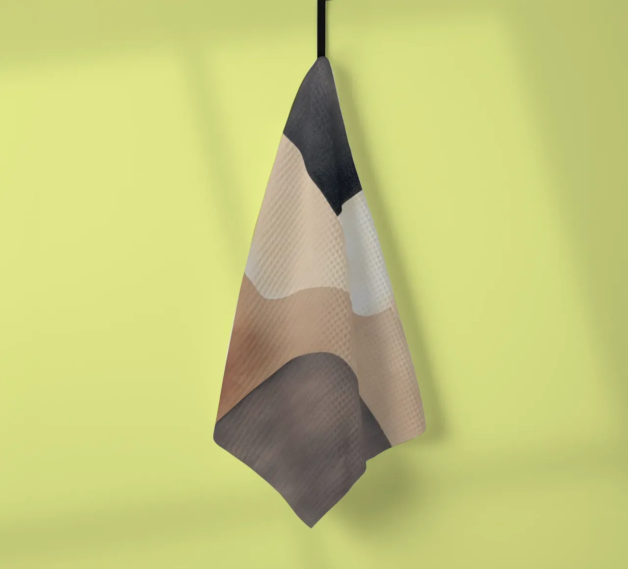 Abstrakte geometrische Erdtöne Geschirrtuch von Melloi Art Print