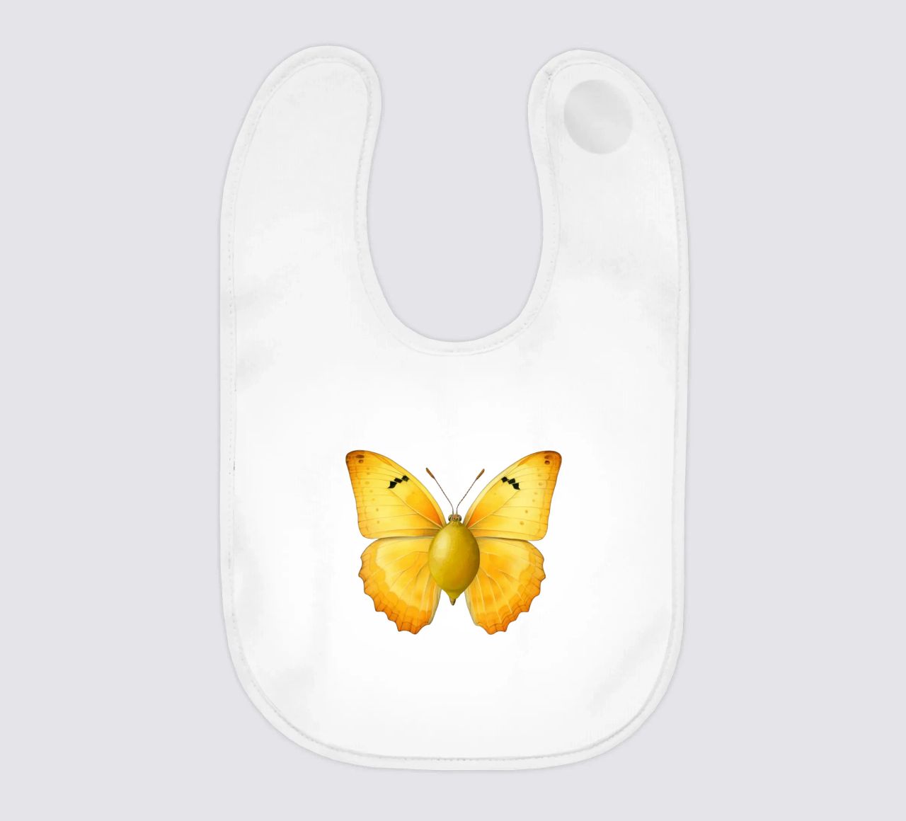 Zitrone Schmetterling mit Zitrone Körper - Transparenter Hintergrund Babylätzchen von Stilrausch