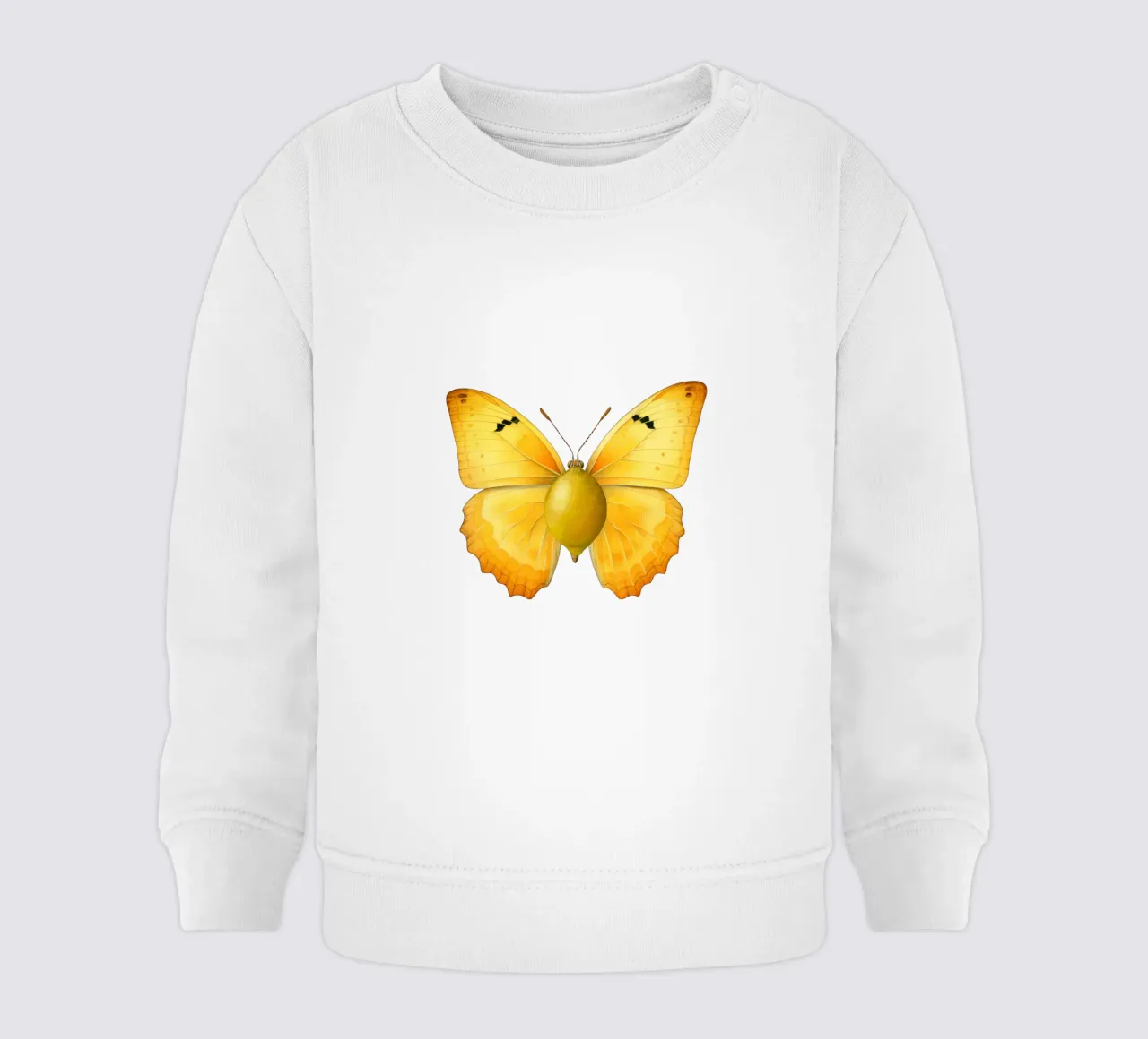 Farfalla con corpo di limone - Sfondo trasparente felpa neonato da Stilrausch