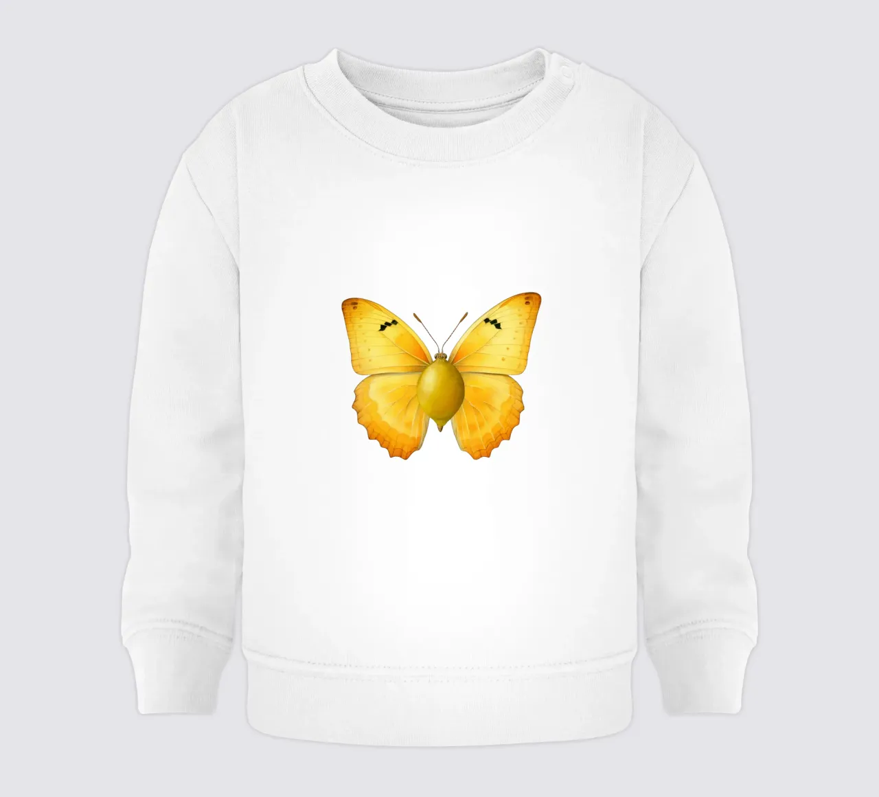 Papillon citron avec corps de citron - Fond transparent sweat pour bébé de Stilrausch
