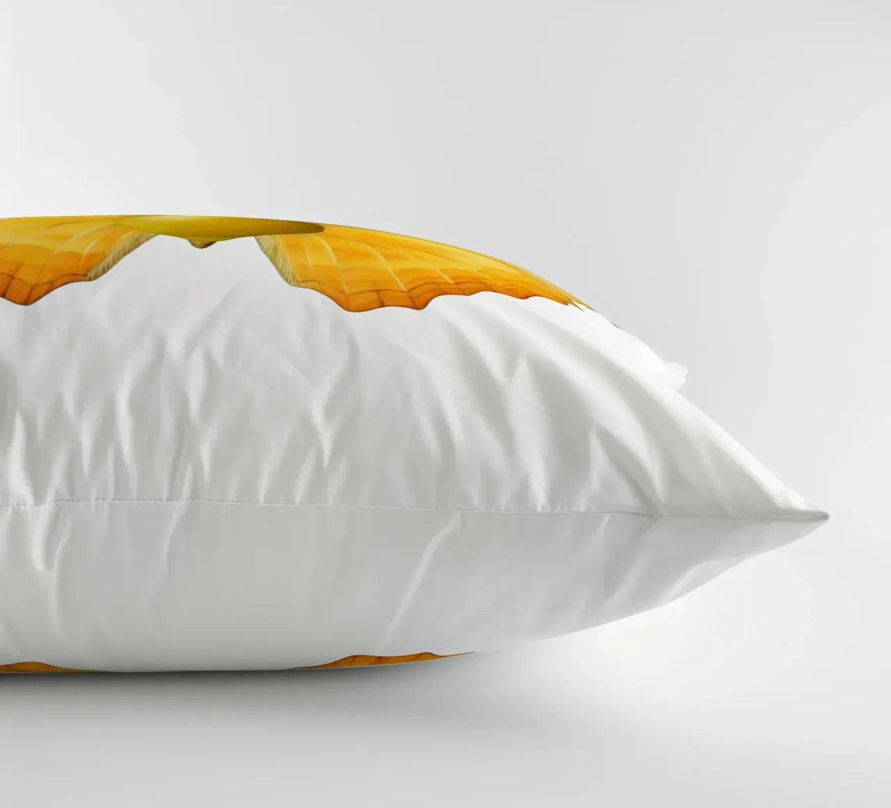 Zitrone Schmetterling mit Zitrone Körper - Transparenter Hintergrund Kissen von Stilrausch