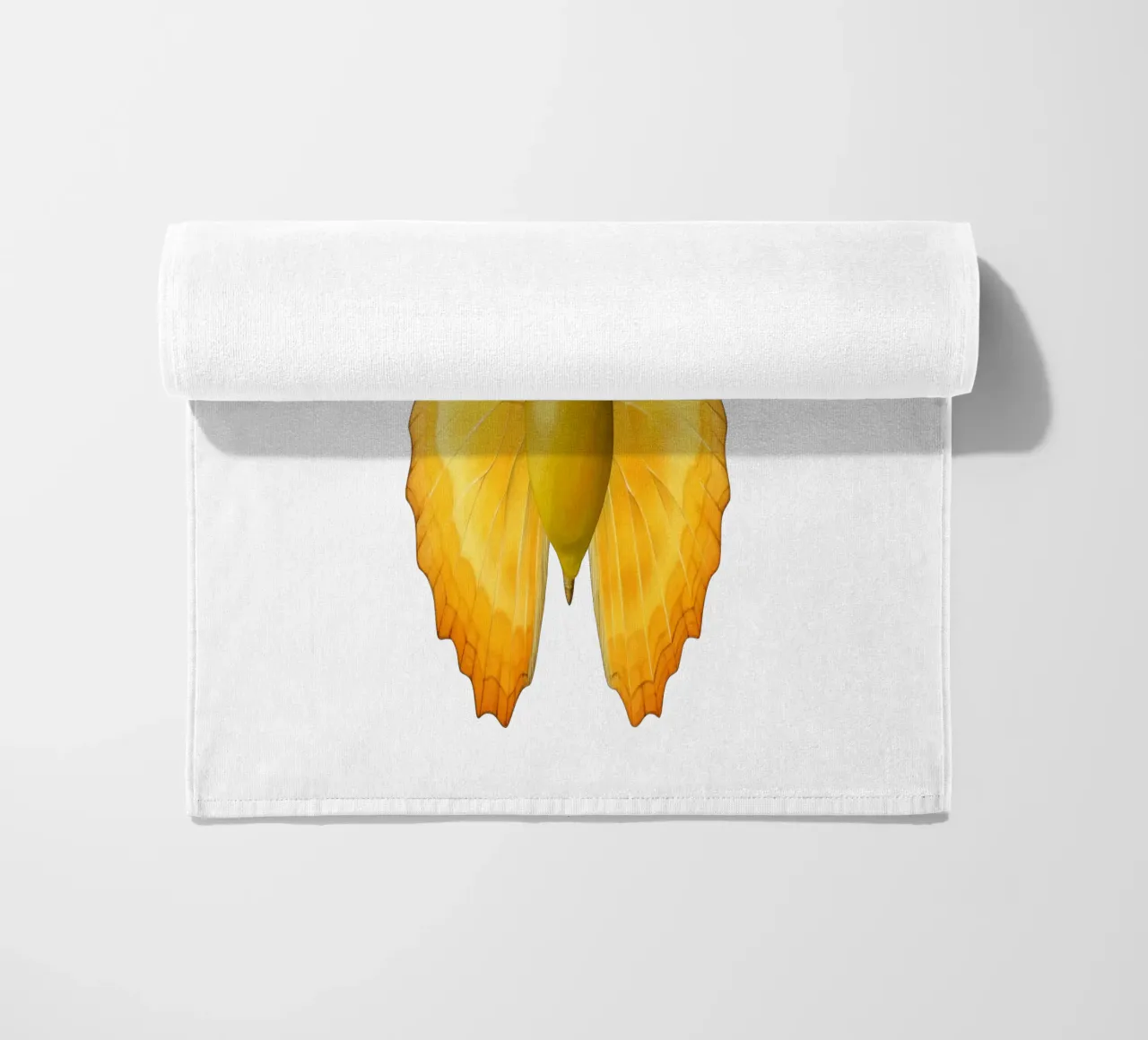 Zitrone Schmetterling mit Zitrone Körper - Transparenter Hintergrund Strandtuch von Stilrausch