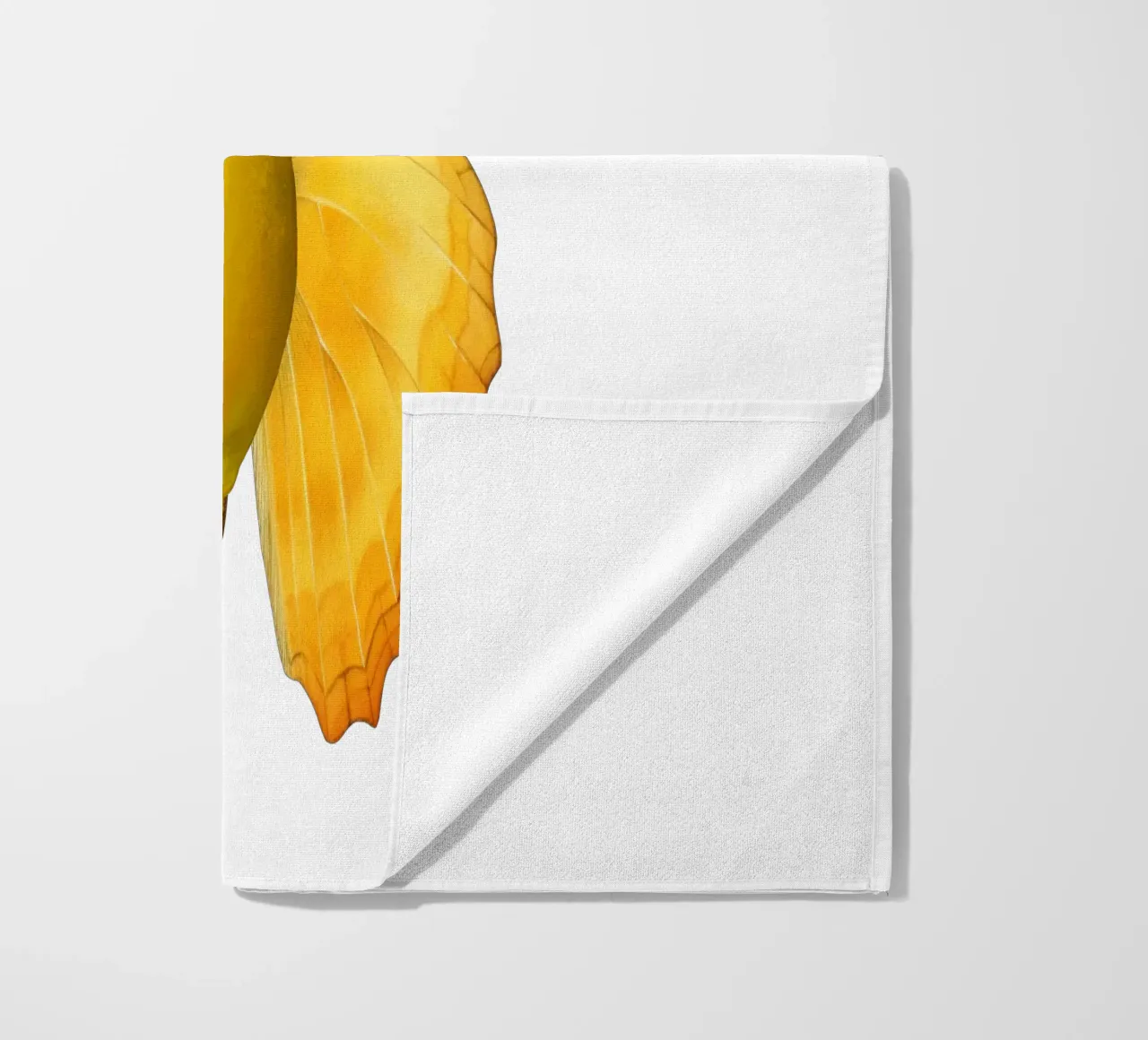 Zitrone Schmetterling mit Zitrone Körper - Transparenter Hintergrund Strandtuch von Stilrausch