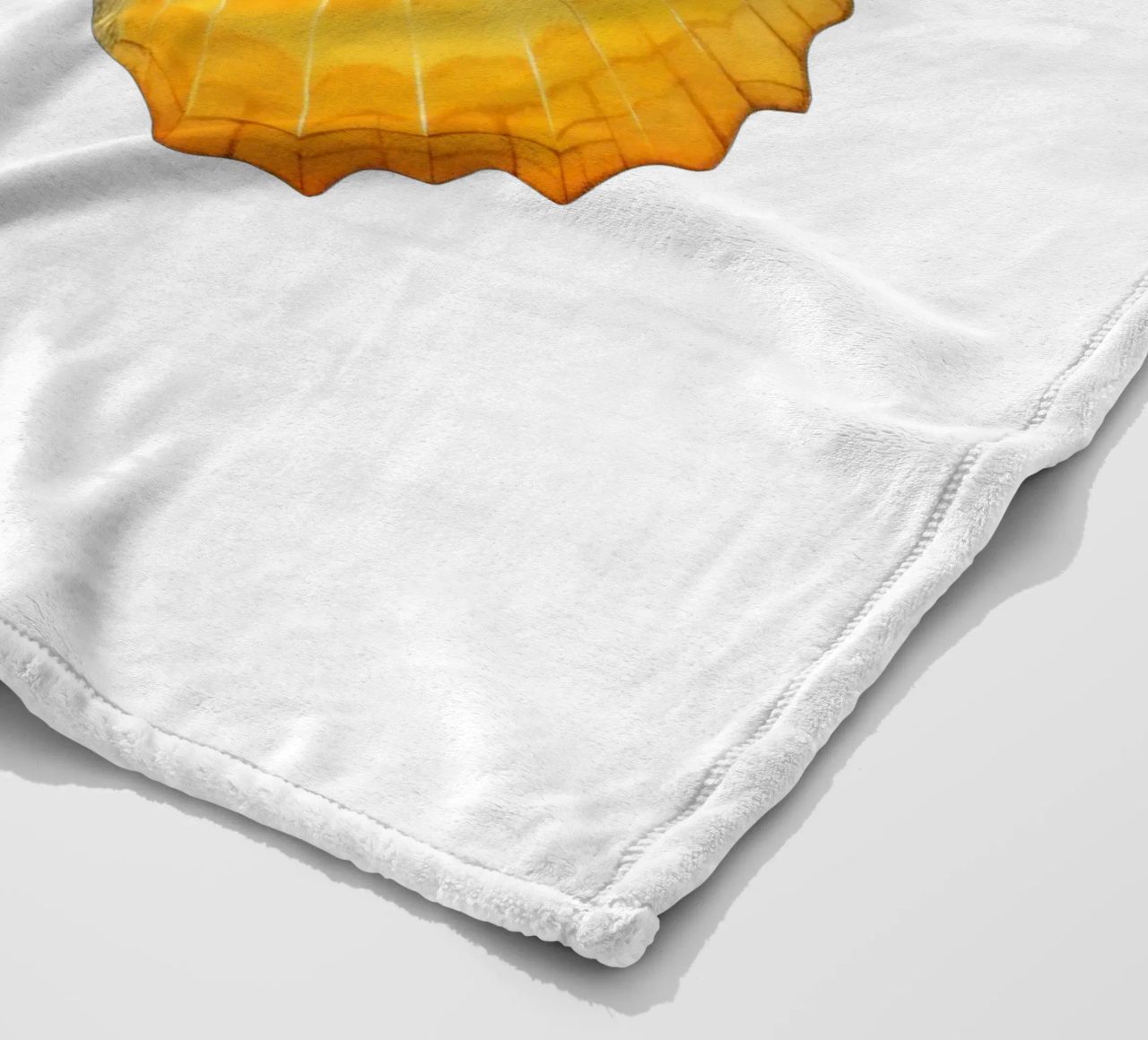 Zitrone Schmetterling mit Zitrone Körper - Transparenter Hintergrund Fleecedecke von Stilrausch