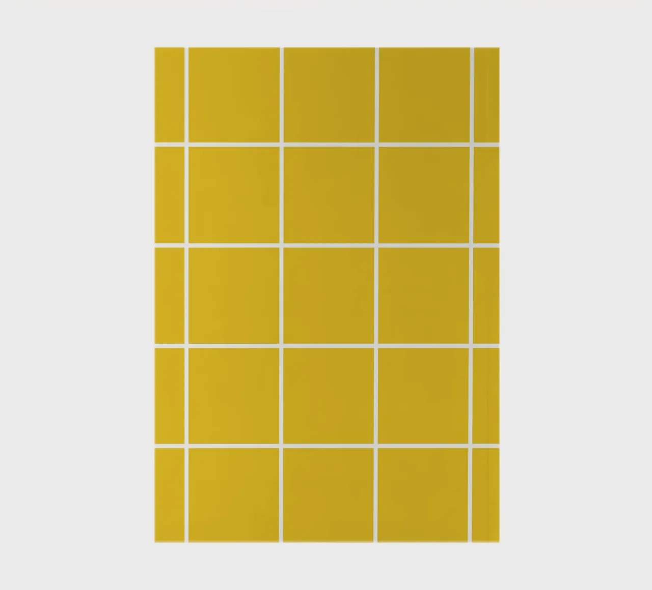 White Thin Checkered Pattern on Yellow Background notebook by Stilrausch