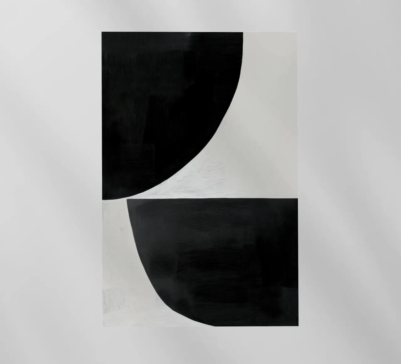 Arte geometrica in bianco e nero pellicola backlit da Melloi Art Print