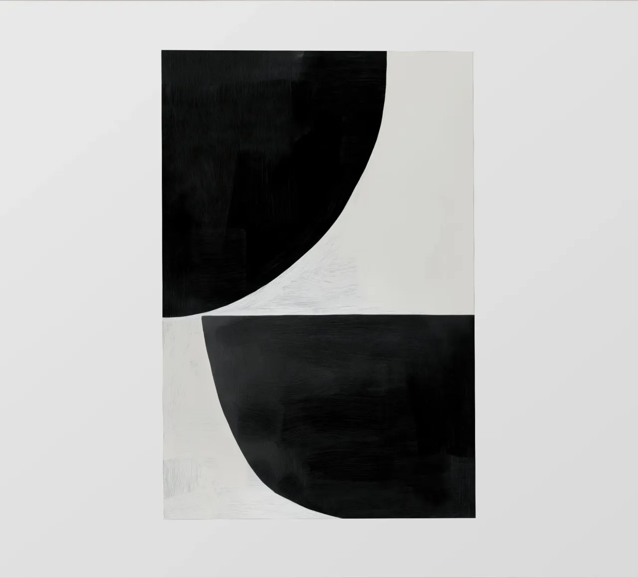 Arte geometrica in bianco e nero pellicola backlit da Melloi Art Print
