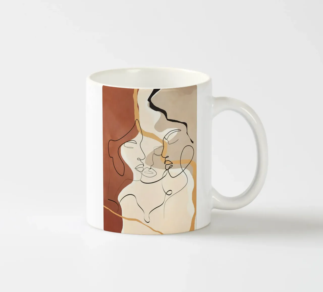 Developed Faces 01 tazza in ceramica da Nadjaa