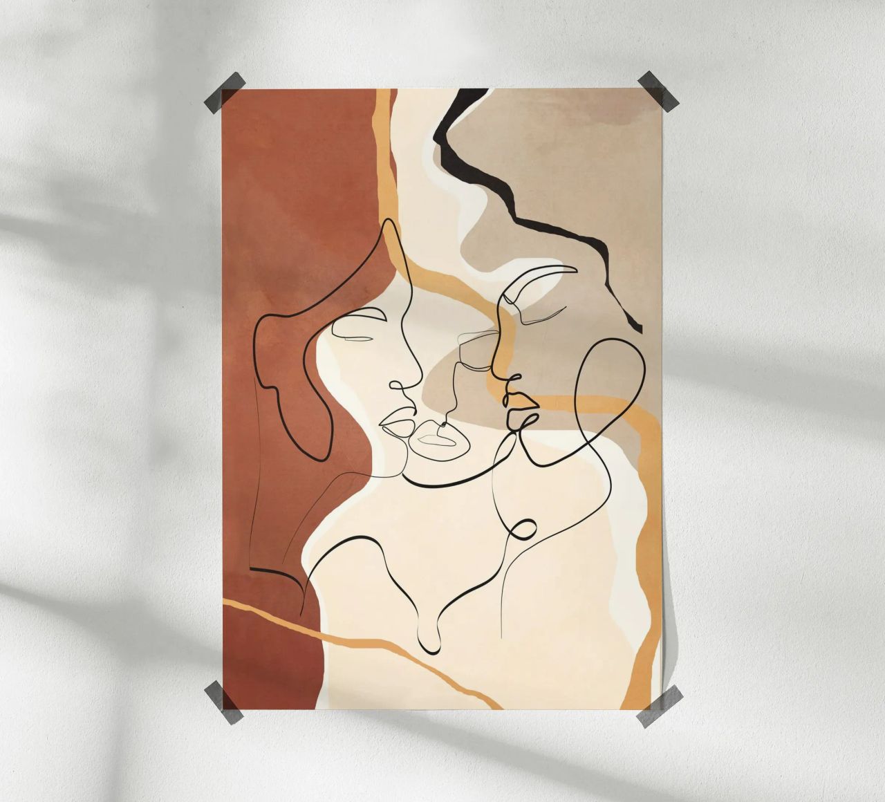 Developed Faces 01 poster by Nadjaa