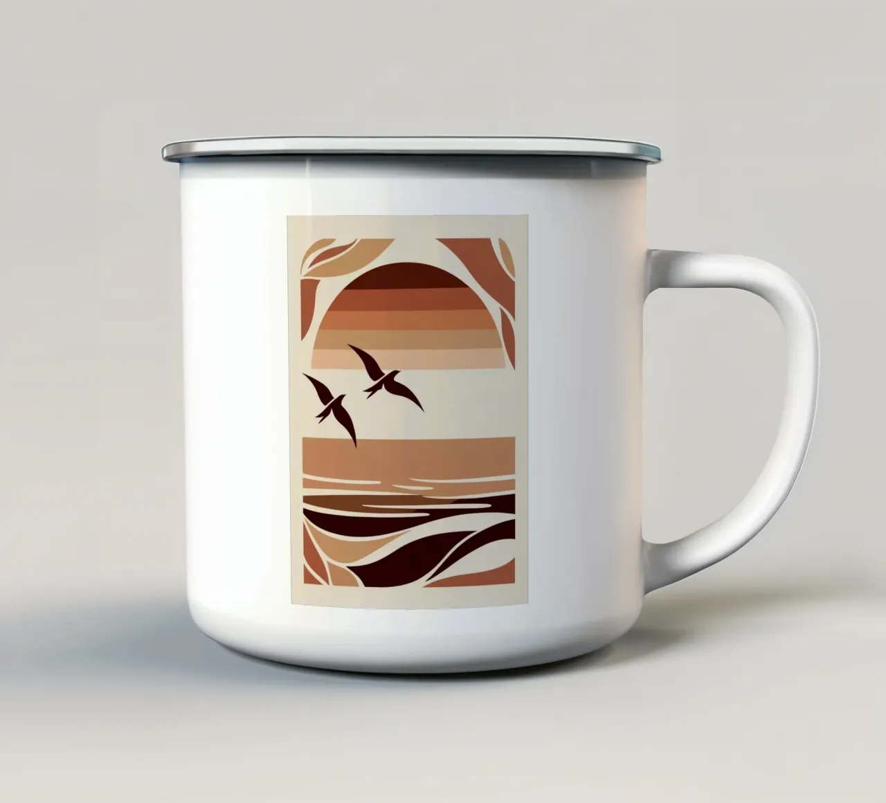 Summer Days tazza in smalto da Artsy Vibes