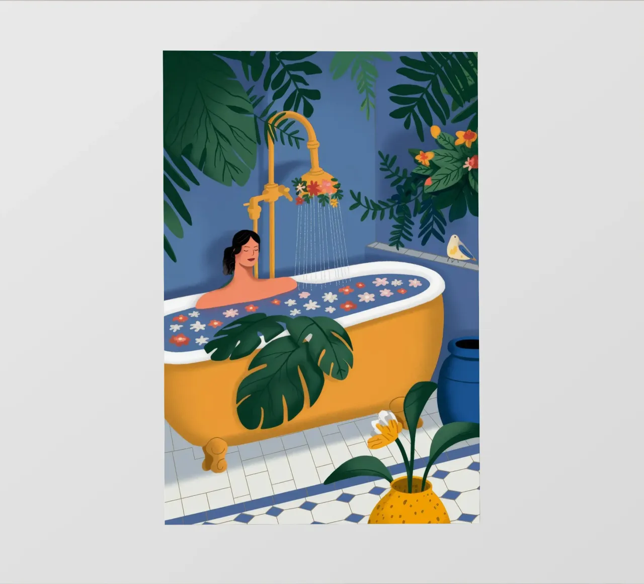 Bagno tropicale ritirato telo in pvc da Fine Sanctuary