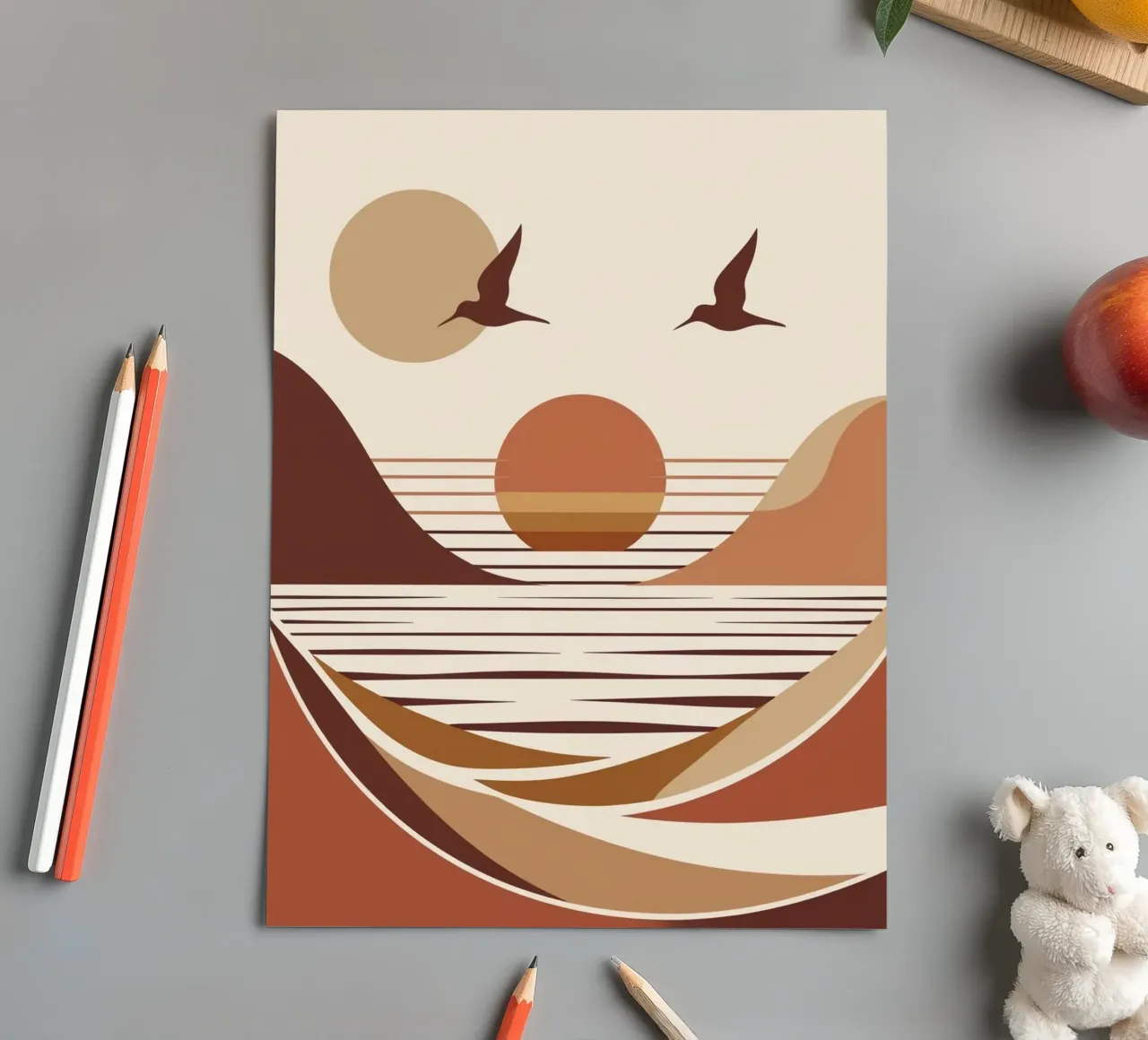 Summer Days II Stickerbogen von Artsy Vibes
