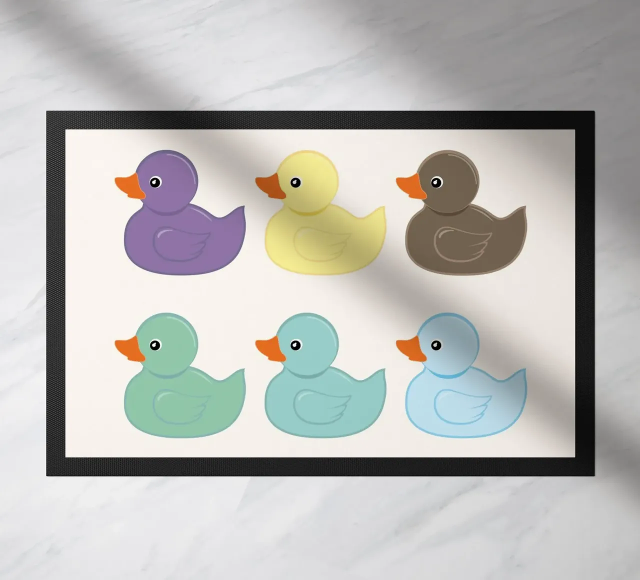 Illustrazione di un'anatra di gomma zerbino da ItalyDesignStudio